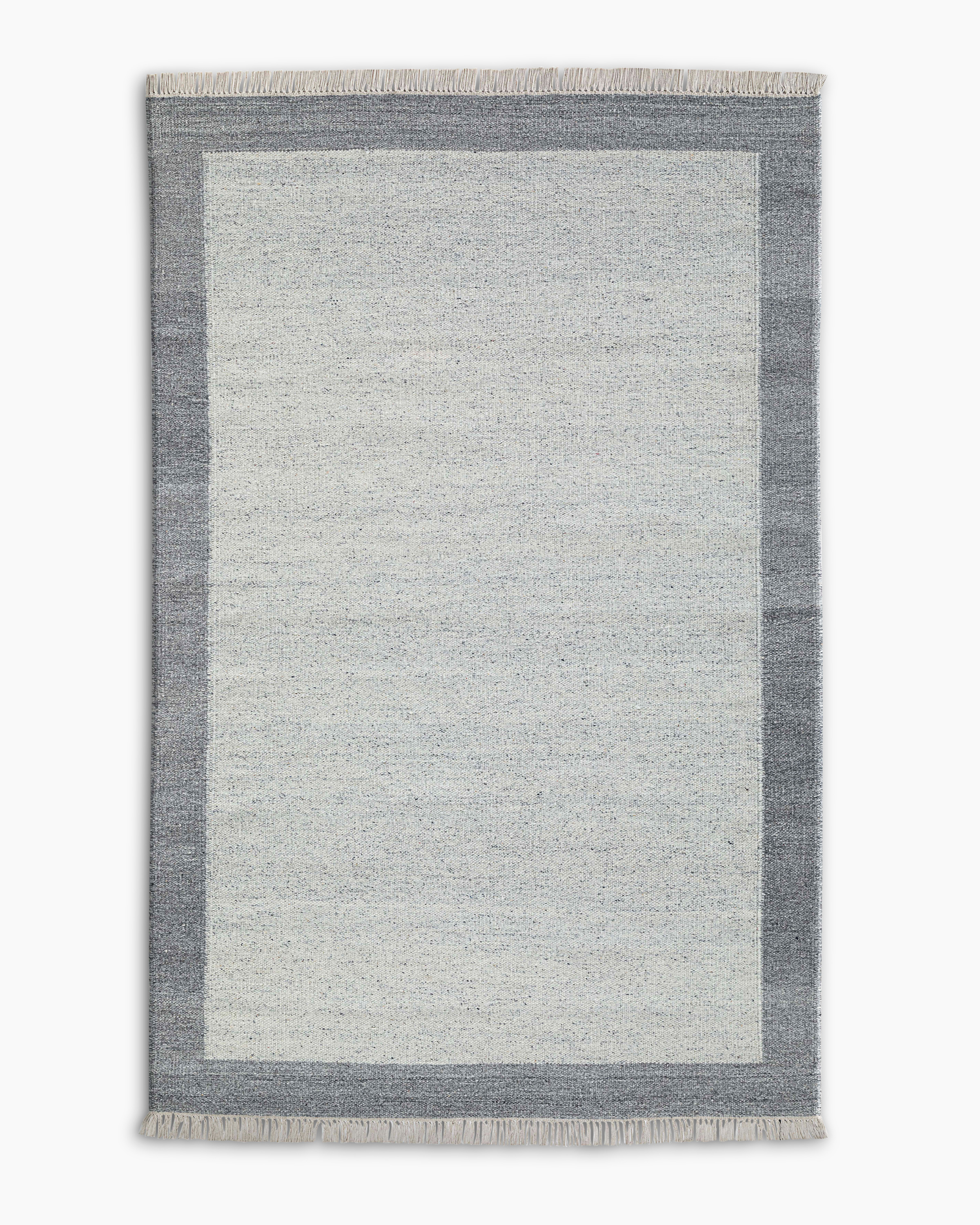 Navy Sahara Flatweave Wool Rug