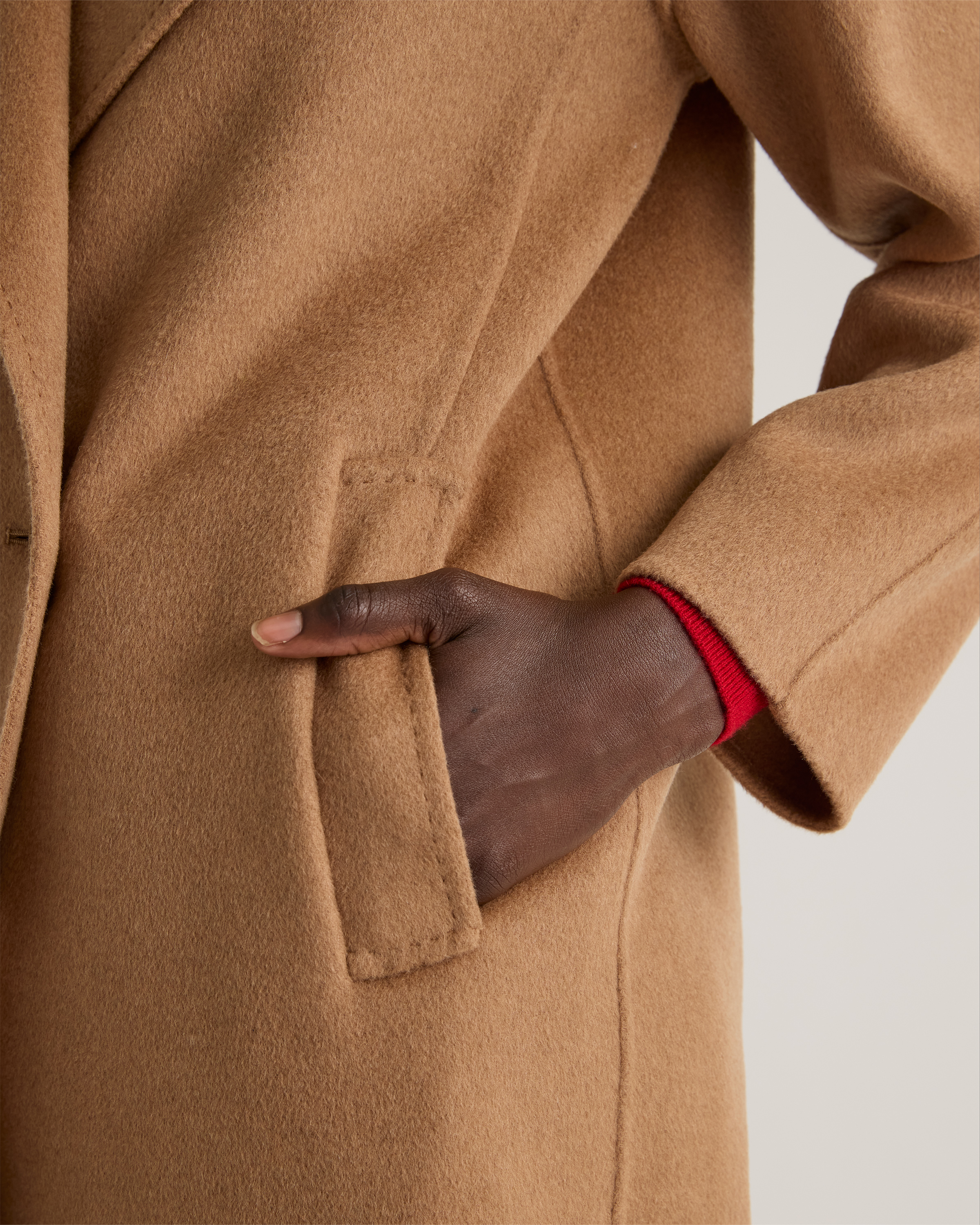 Double-Faced Merino Wool Notched Lapel Coat