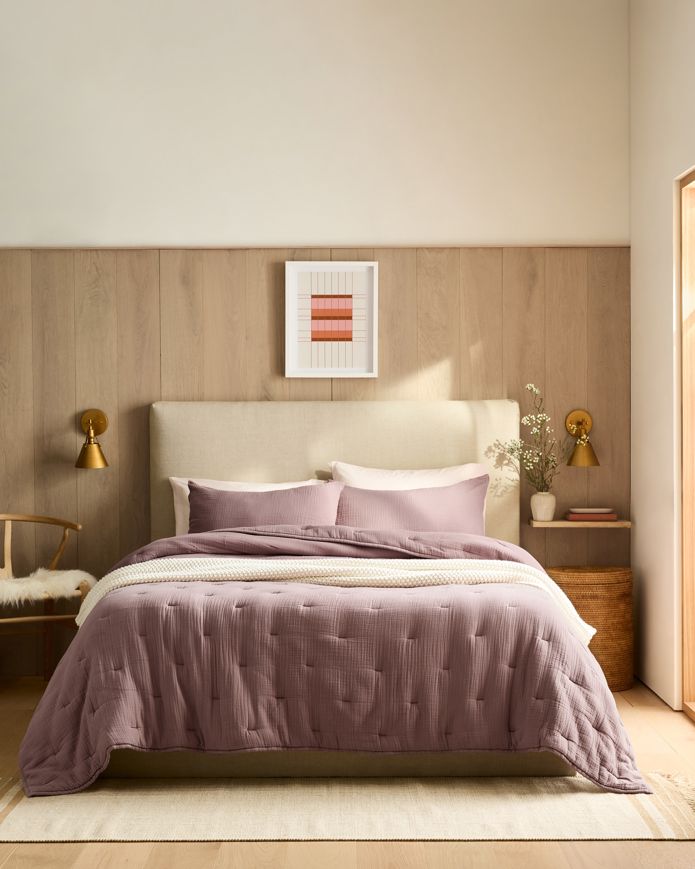 Fig Organic Airy Gauze Dream Quilt Set