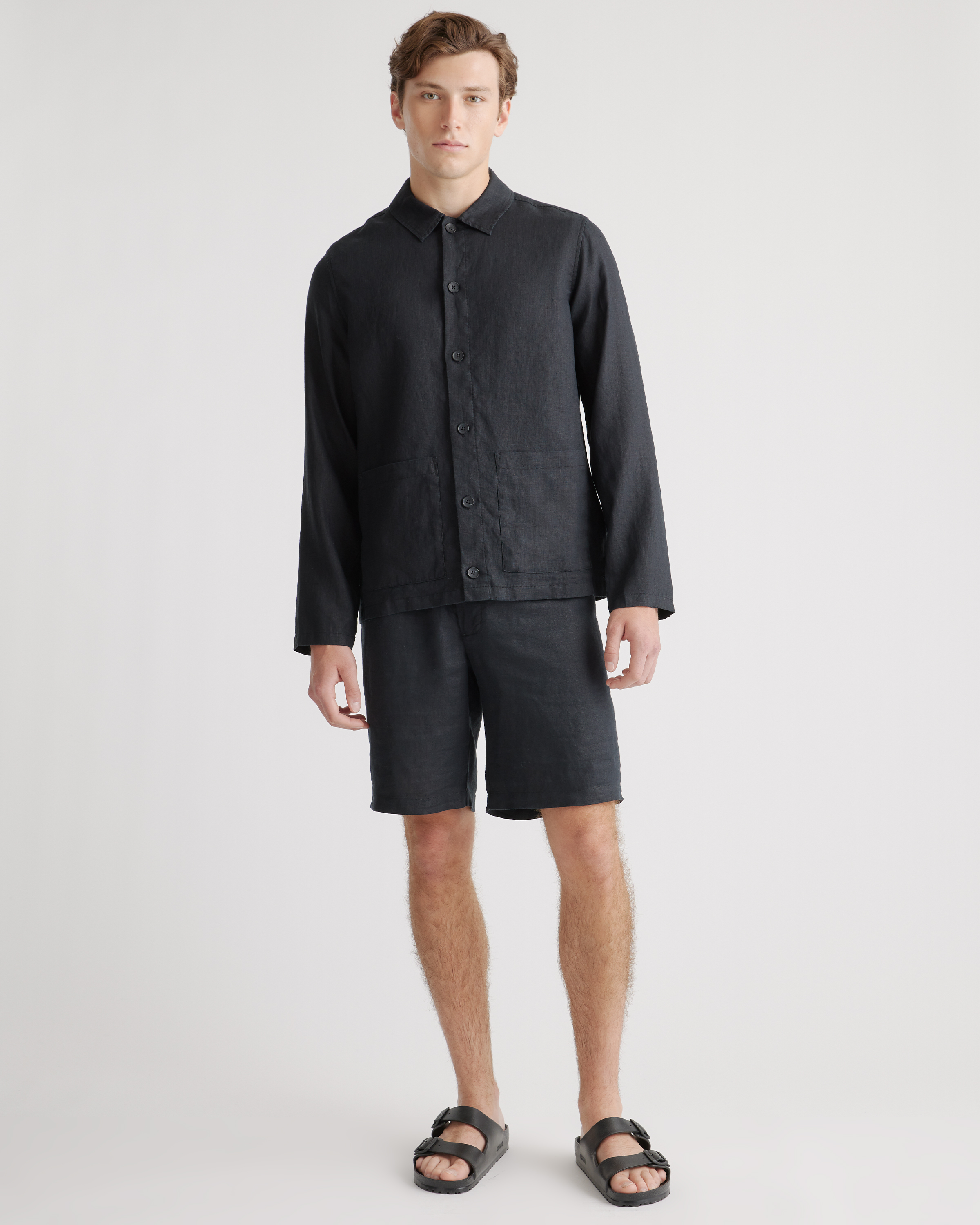 100% European Linen Shirt Jacket