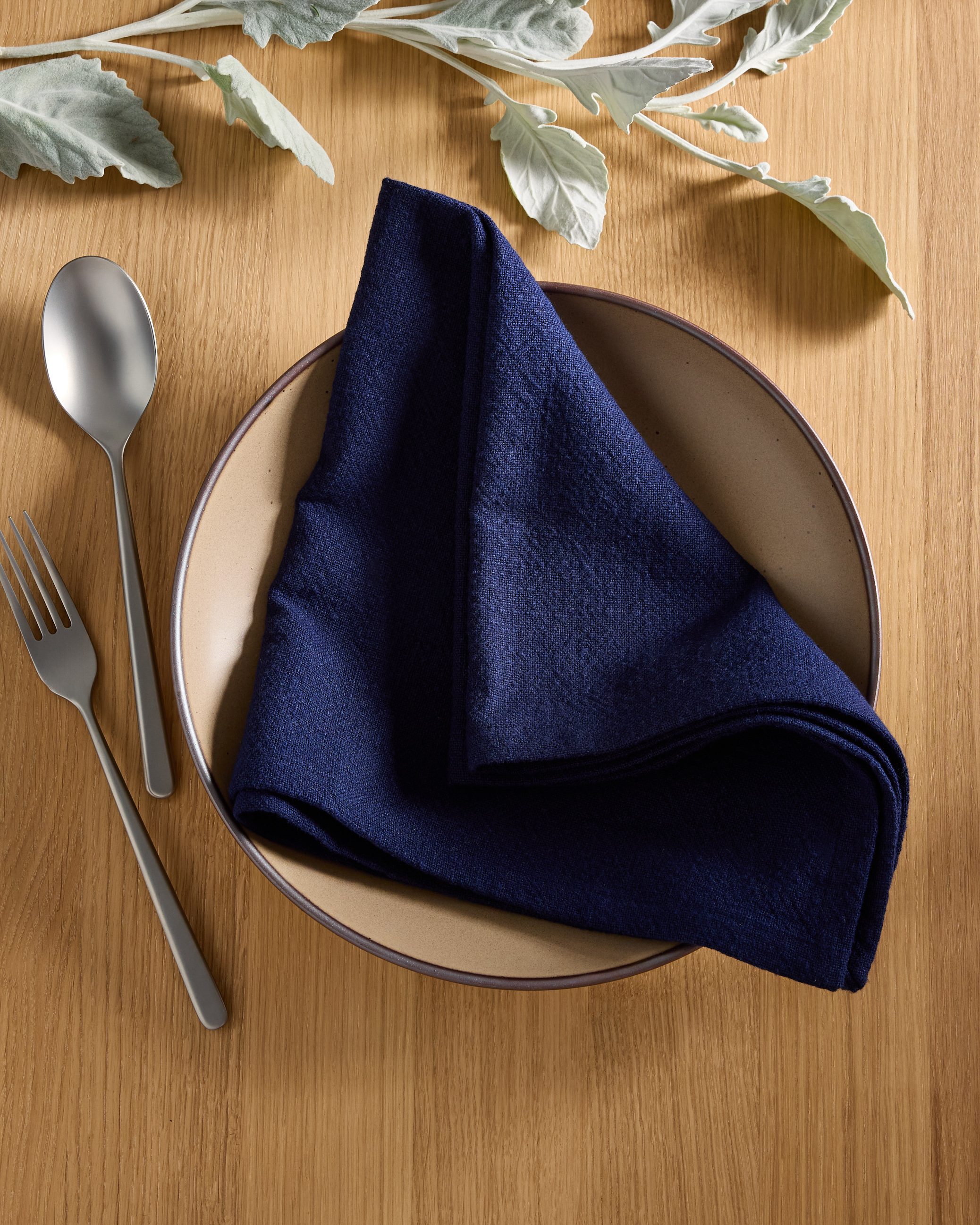 Organic Cotton Napkins (Set of 12) - Navy