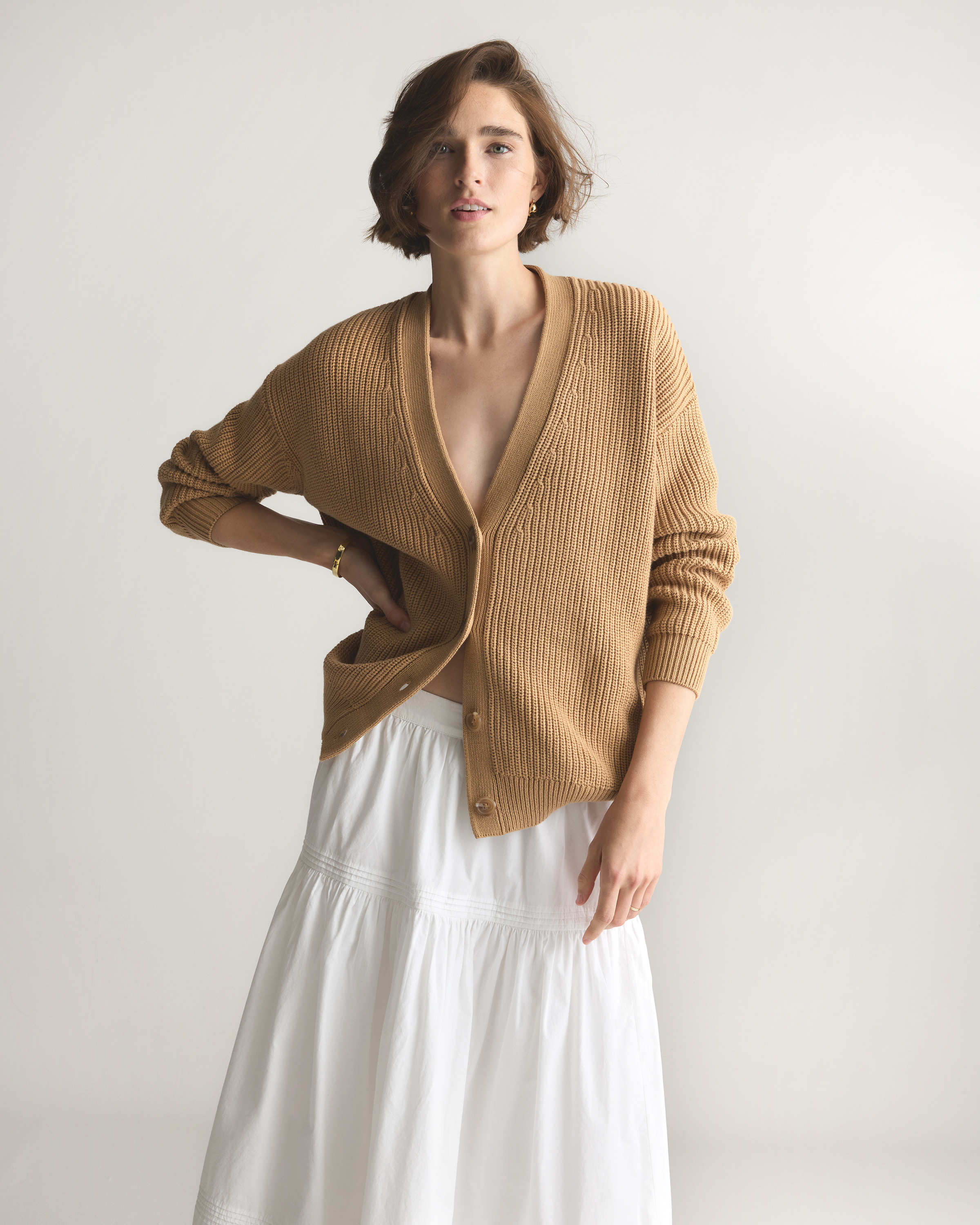 【Anyone more】Likee Pintuck Half Banding Long Skirt TWEE Austin Elastic Pintuck Long Skirt | A-Line for Women