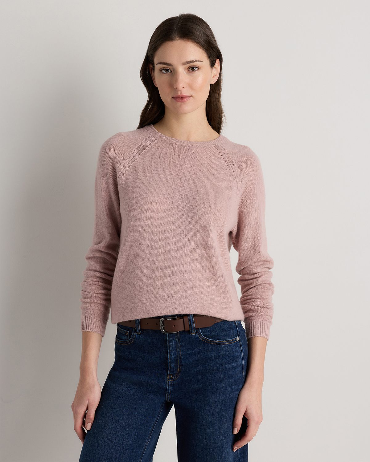 Quince Women's 100% Yak Wool Crewneck Sweater In Pink