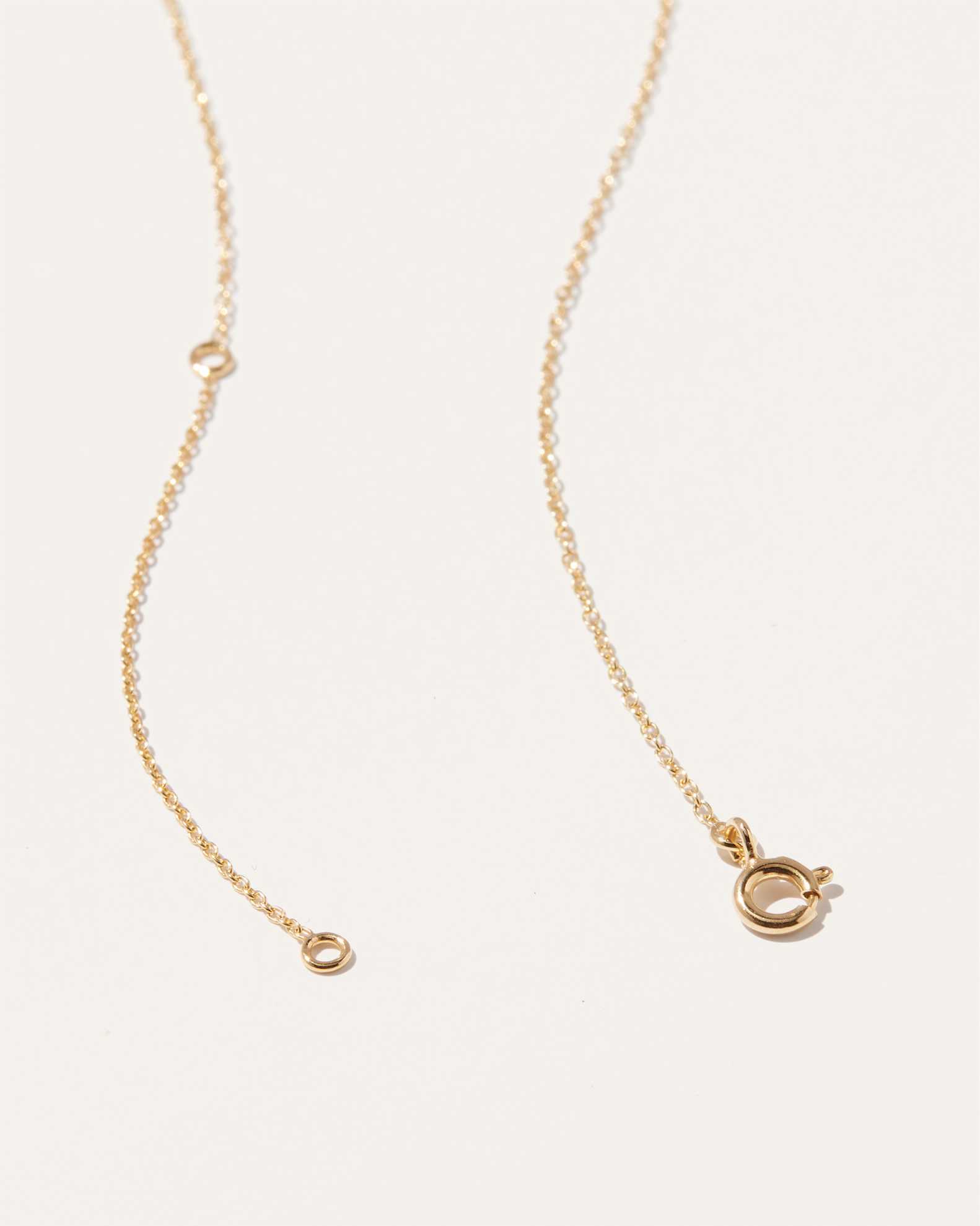 14K Gold East West Emerald Baguette Bar Necklace