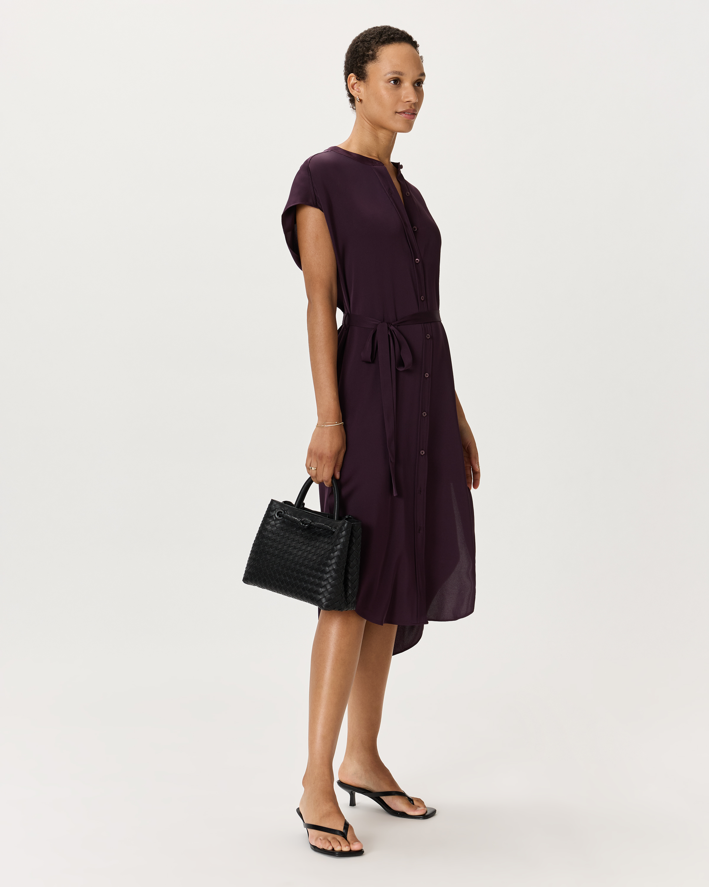 Romy Handwoven Mini Satchel in Black