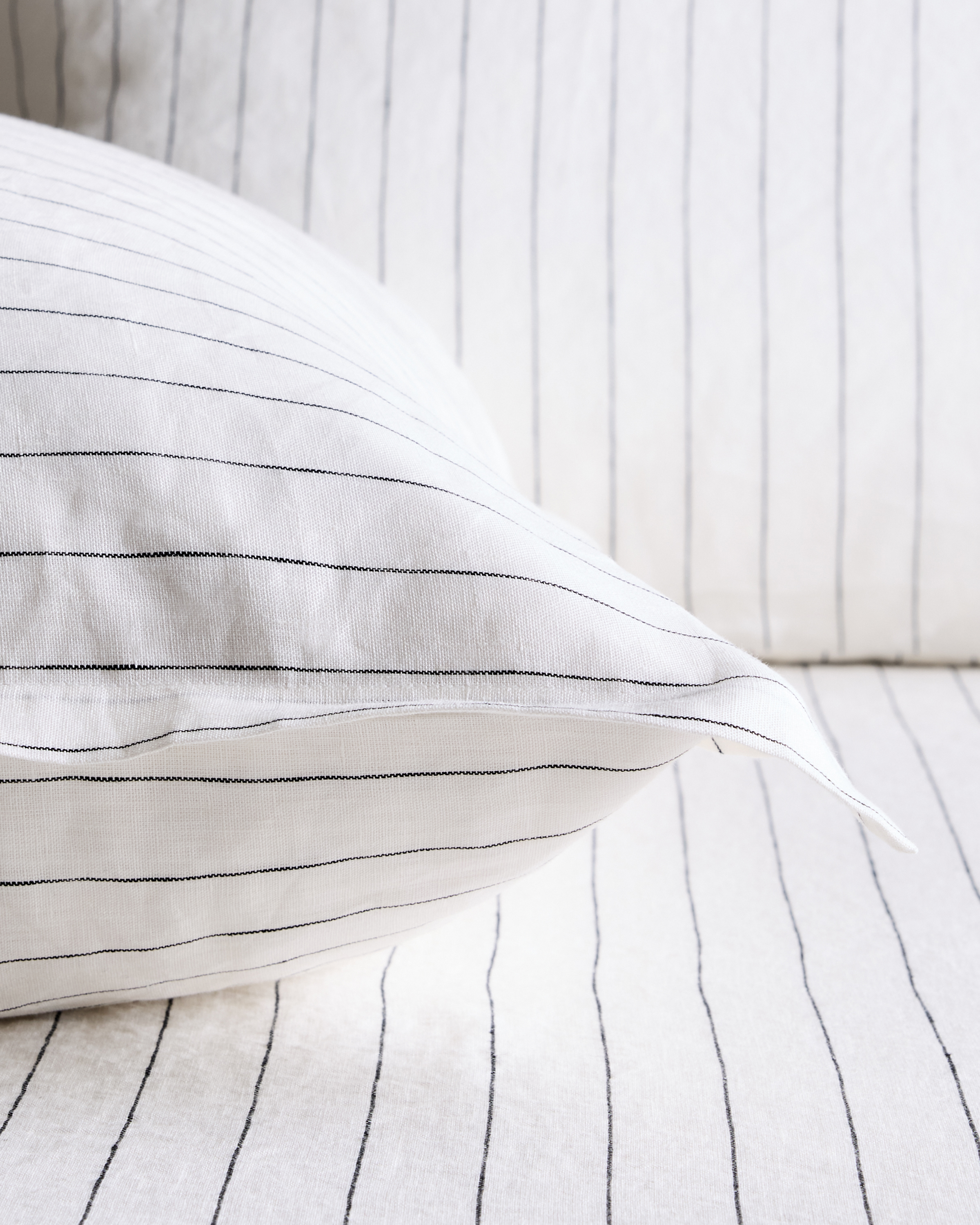 European Linen Stripe Euro Sham - Thumbnail 5