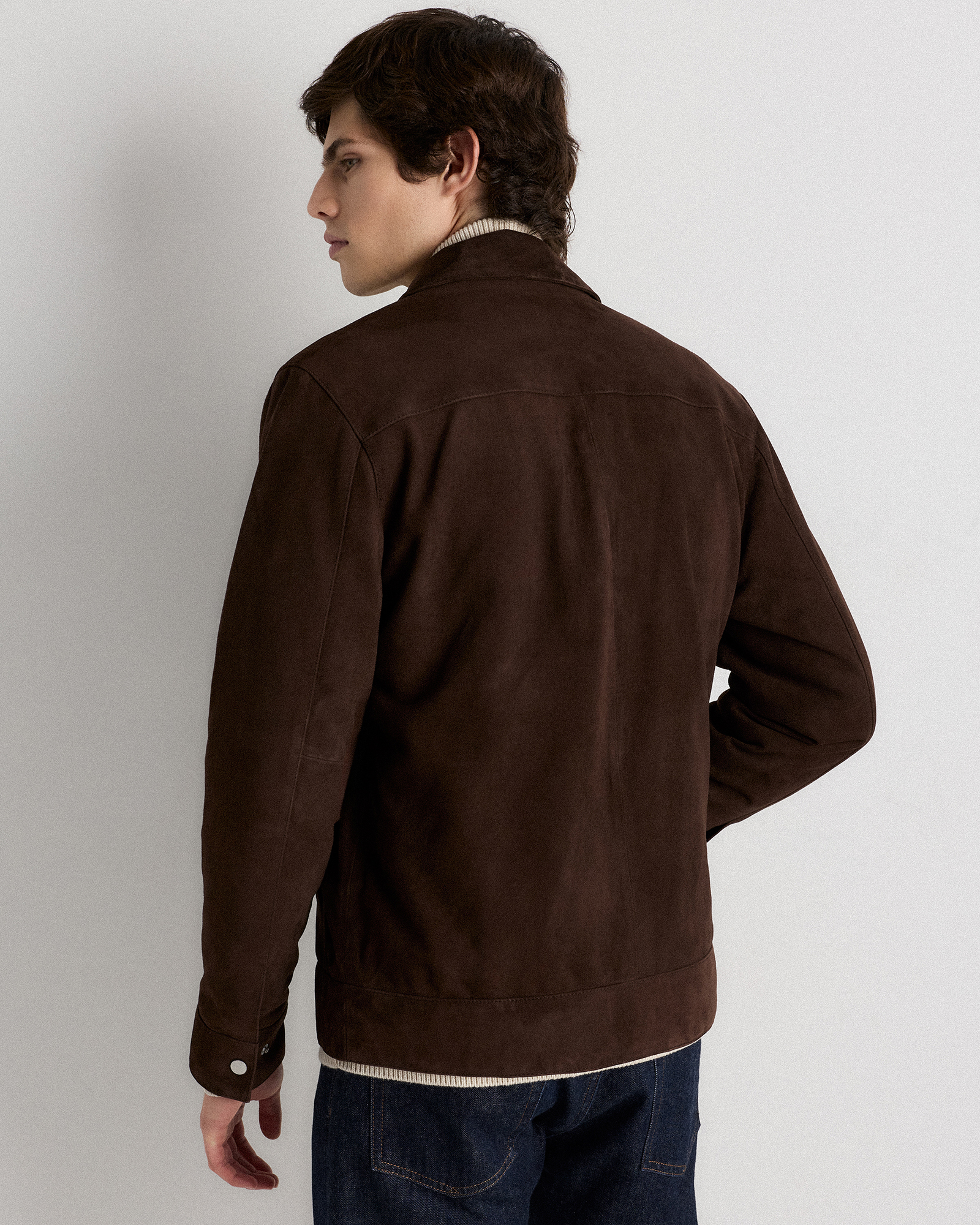 100% Suede Harrington Jacket