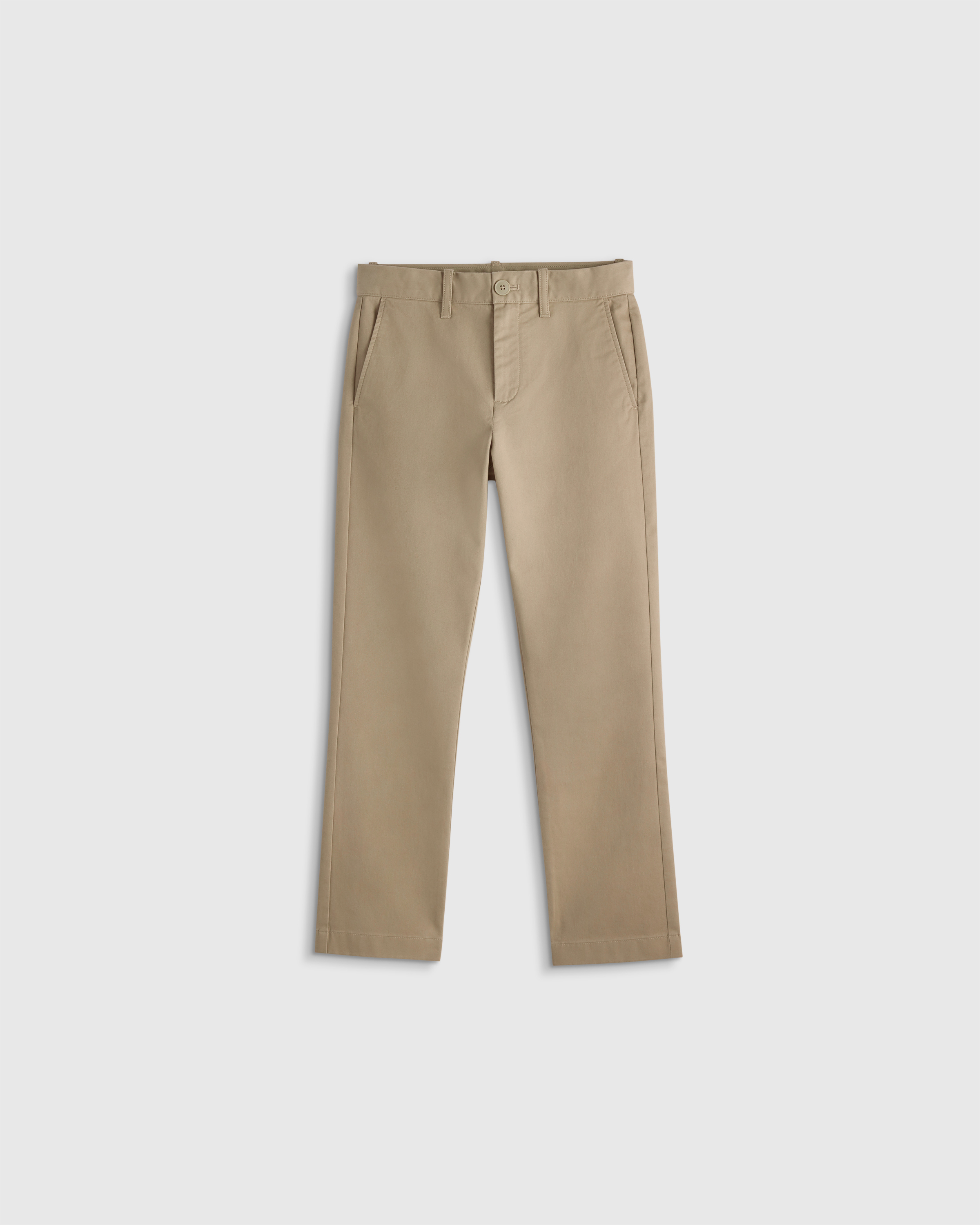 Light Khaki Boys Organic Cotton Stretch Classic Chino
