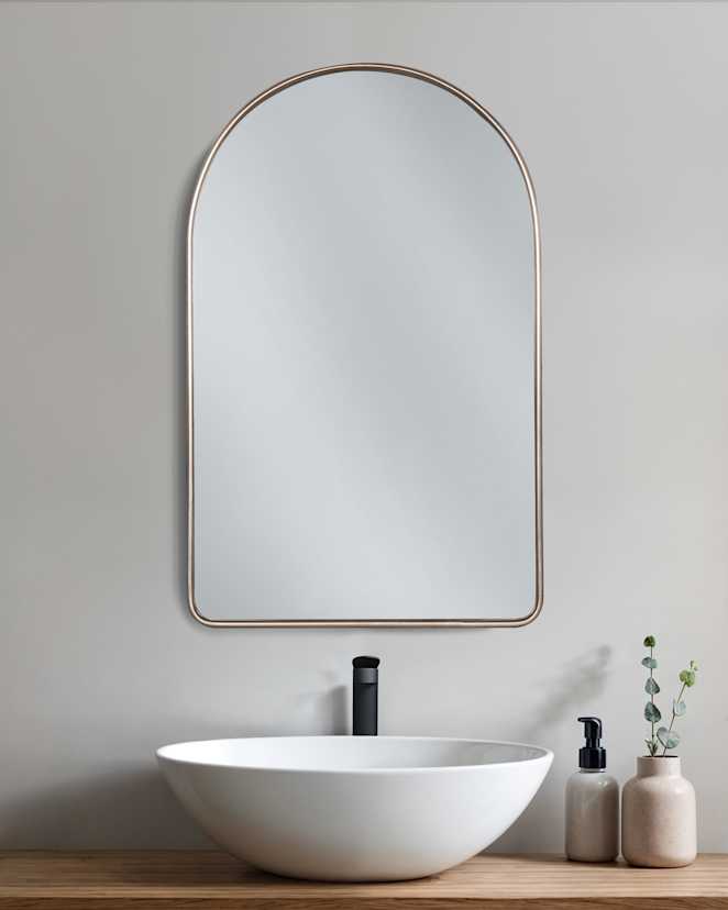 U-HAC-426 Arched Mirror SLV 41640 1)