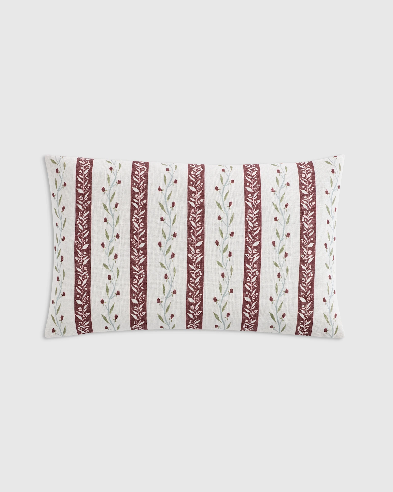 Floral Vine Cotton Pillow Cover