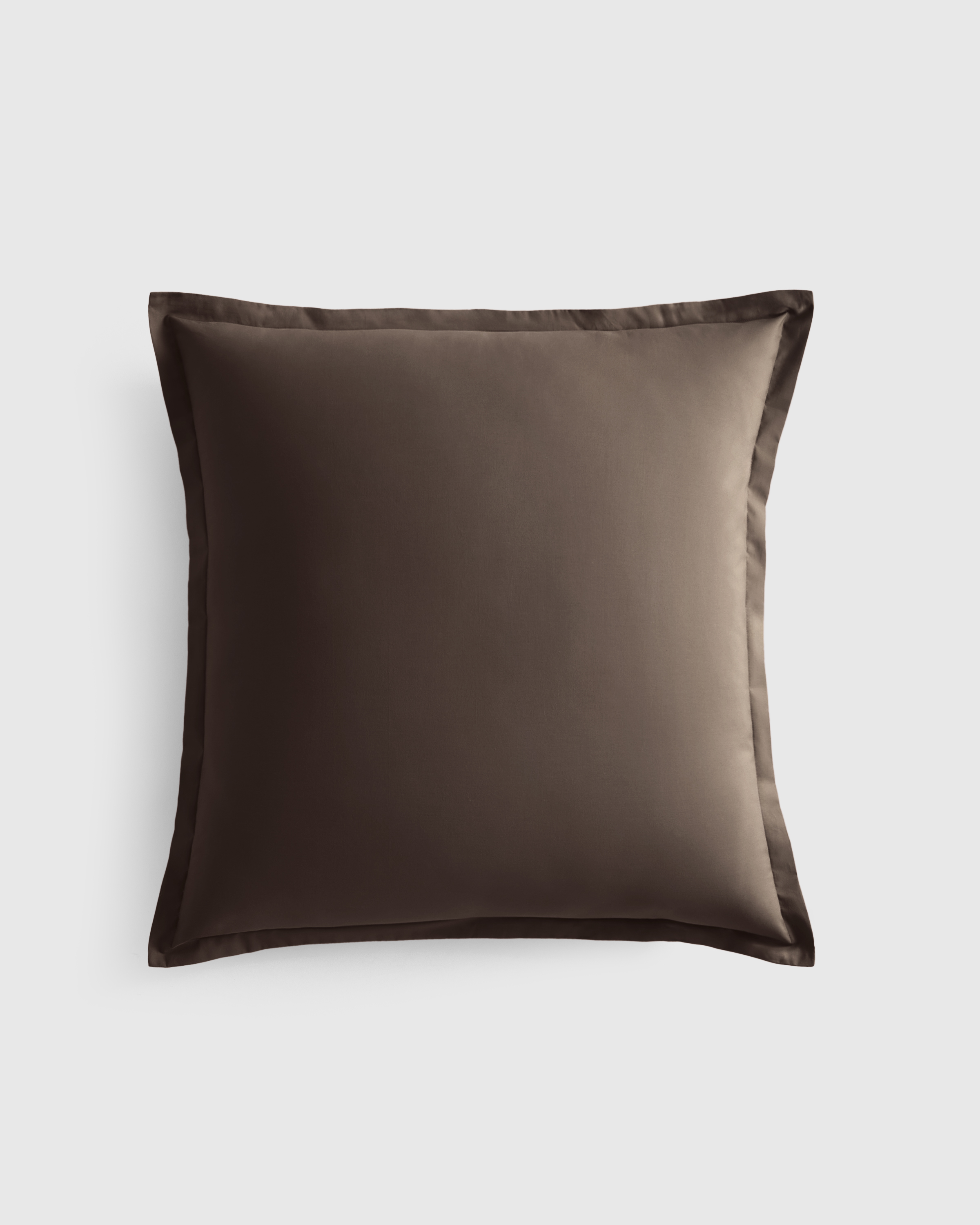 Espresso Organic Crisp Percale Euro Sham