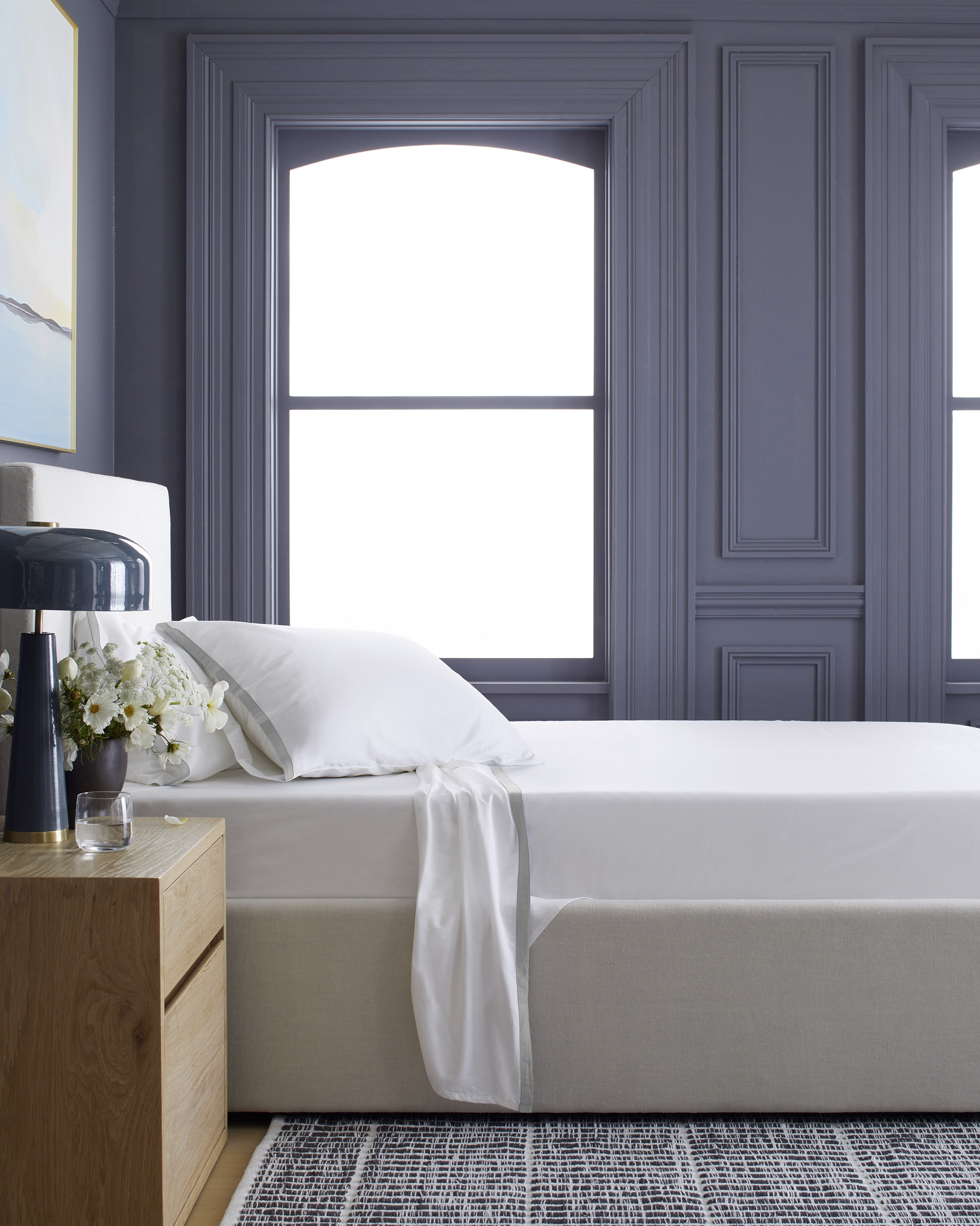 Luxury Organic Sateen Border Sheet Set - Thumbnail 3