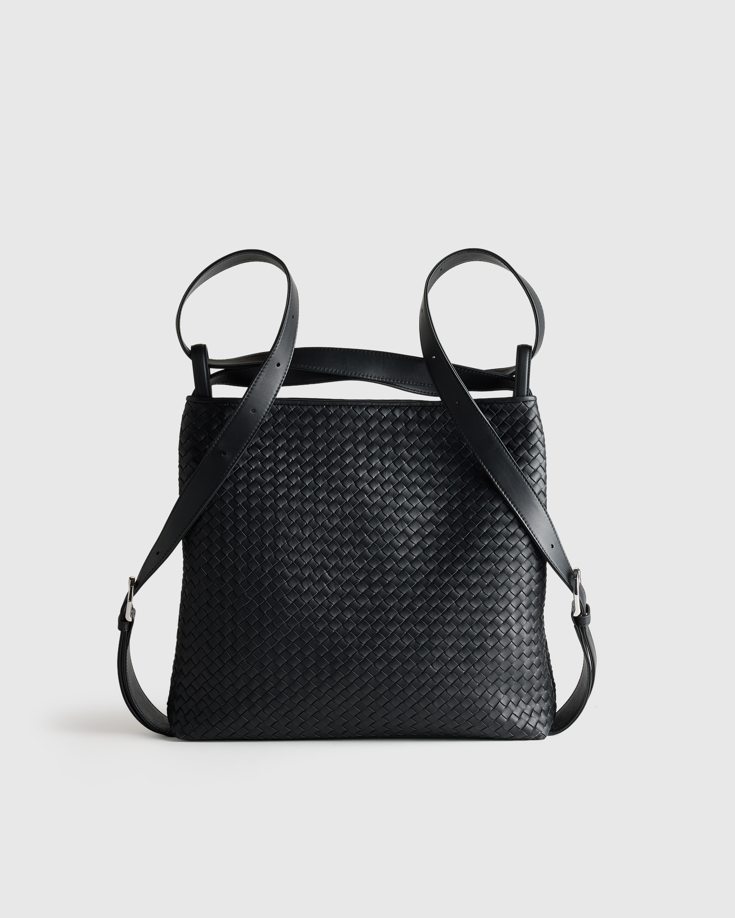 Italian Leather Handwoven Convertible Backpack - thumbnail 10