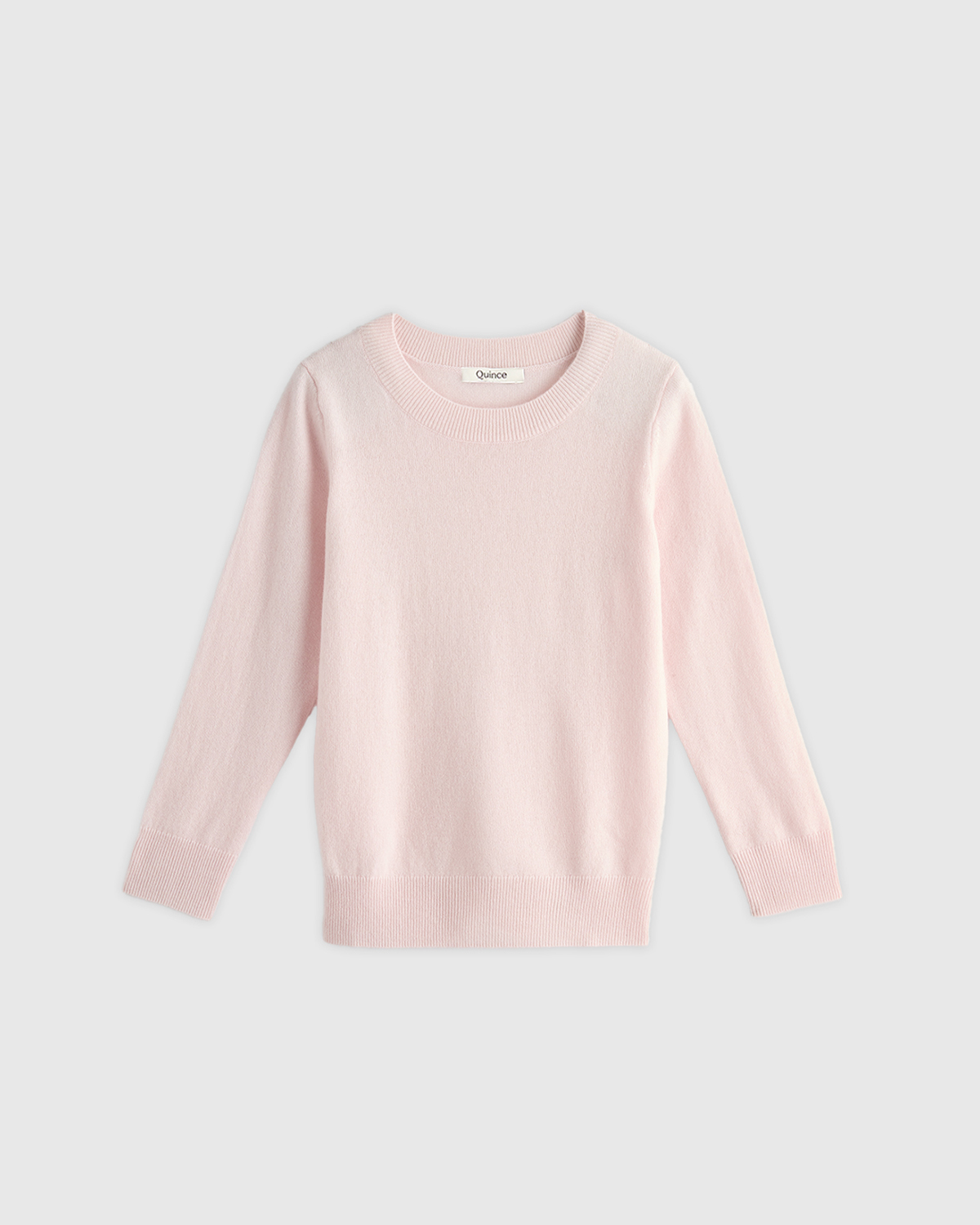 Quince Mongolian Cashmere Toddler Pullover In Minimal Pink