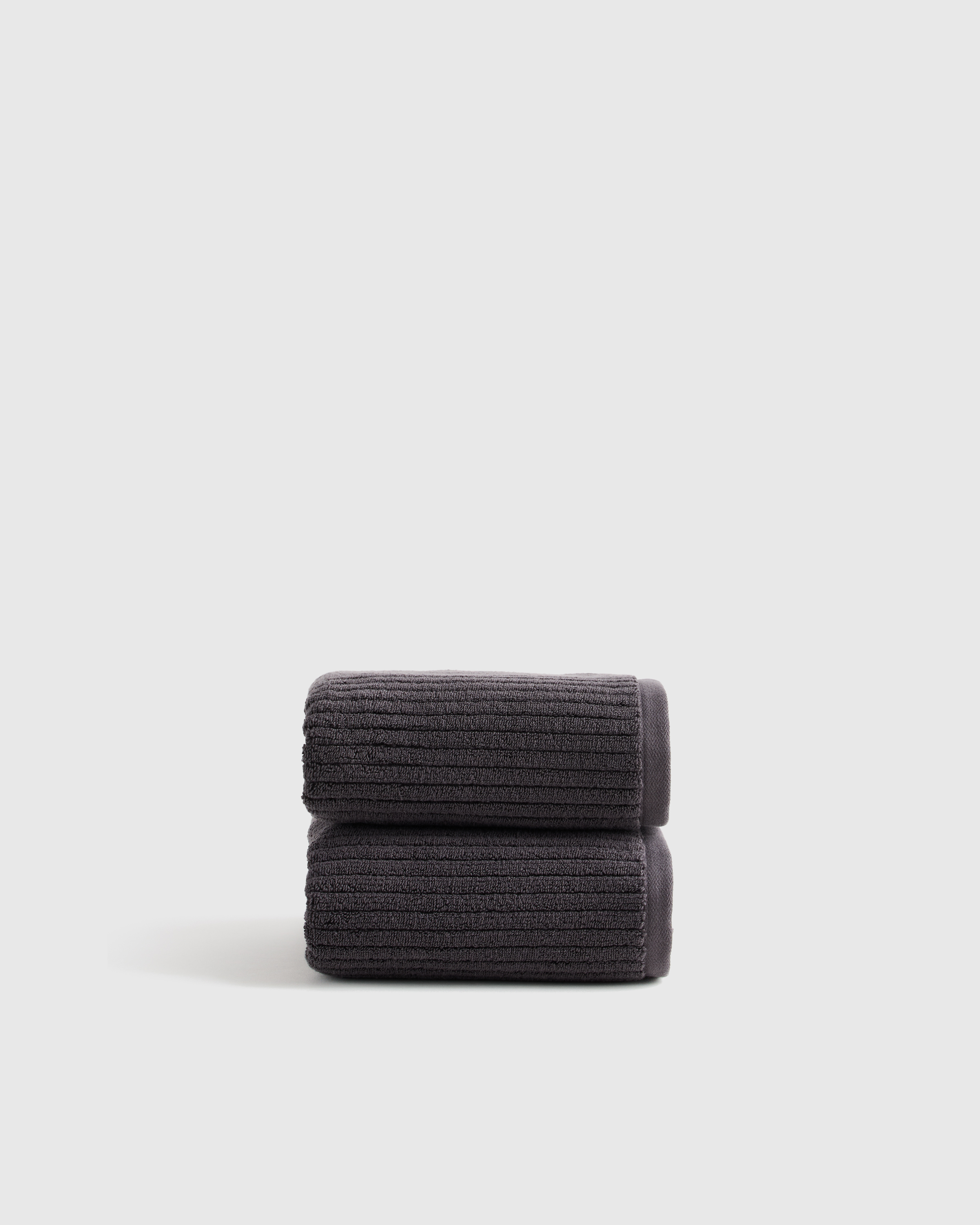 Ribbed Organic Turkish Cotton Hand Towel (Set of 2)