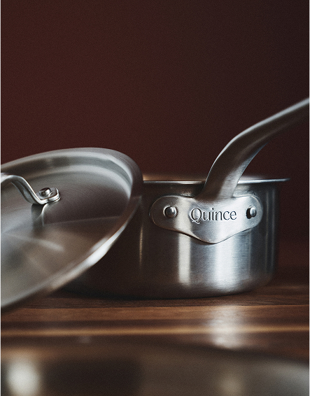 No Color 5-Ply Stainless Steel Saucepan