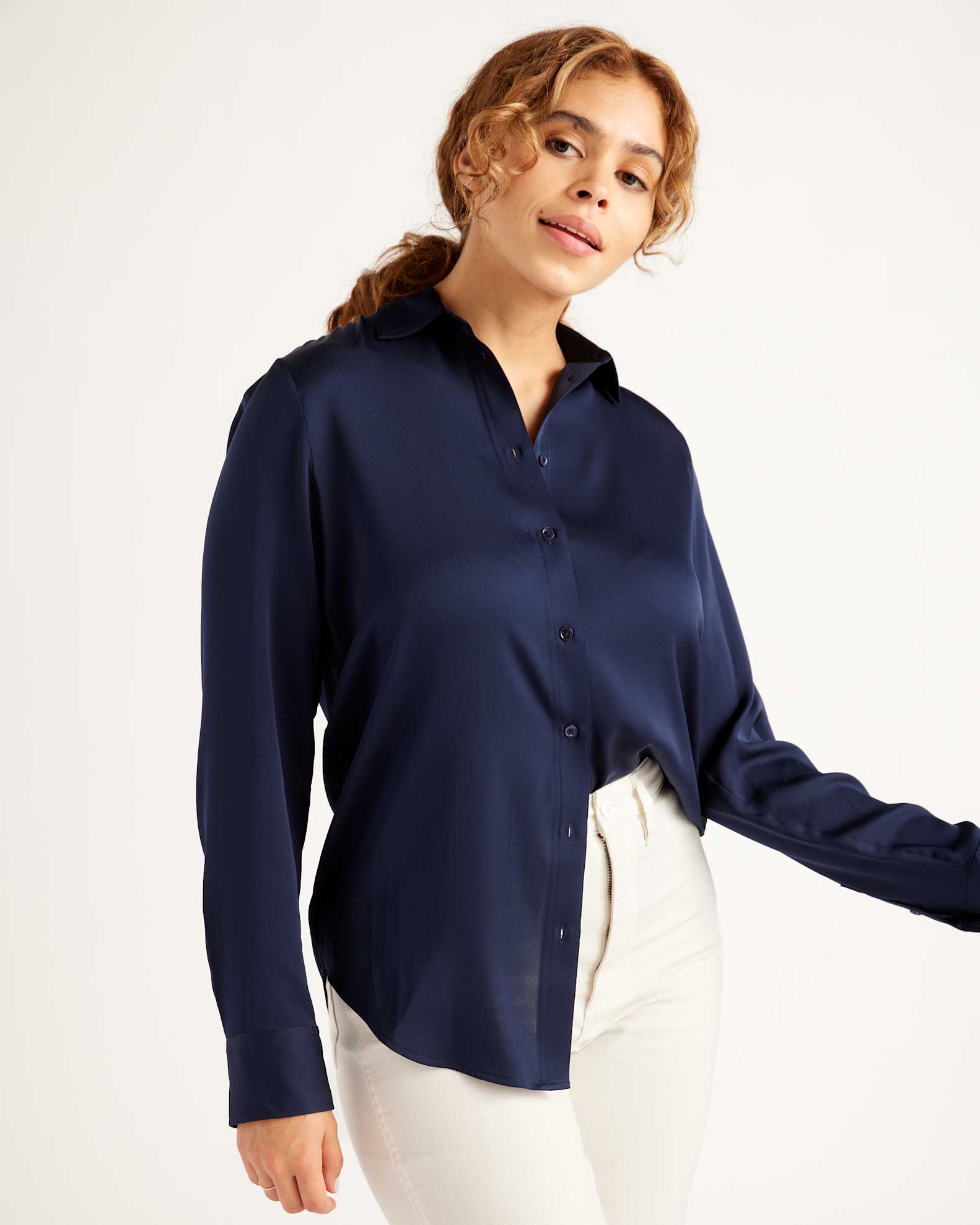 Washable Stretch Silk Blouse | Quince