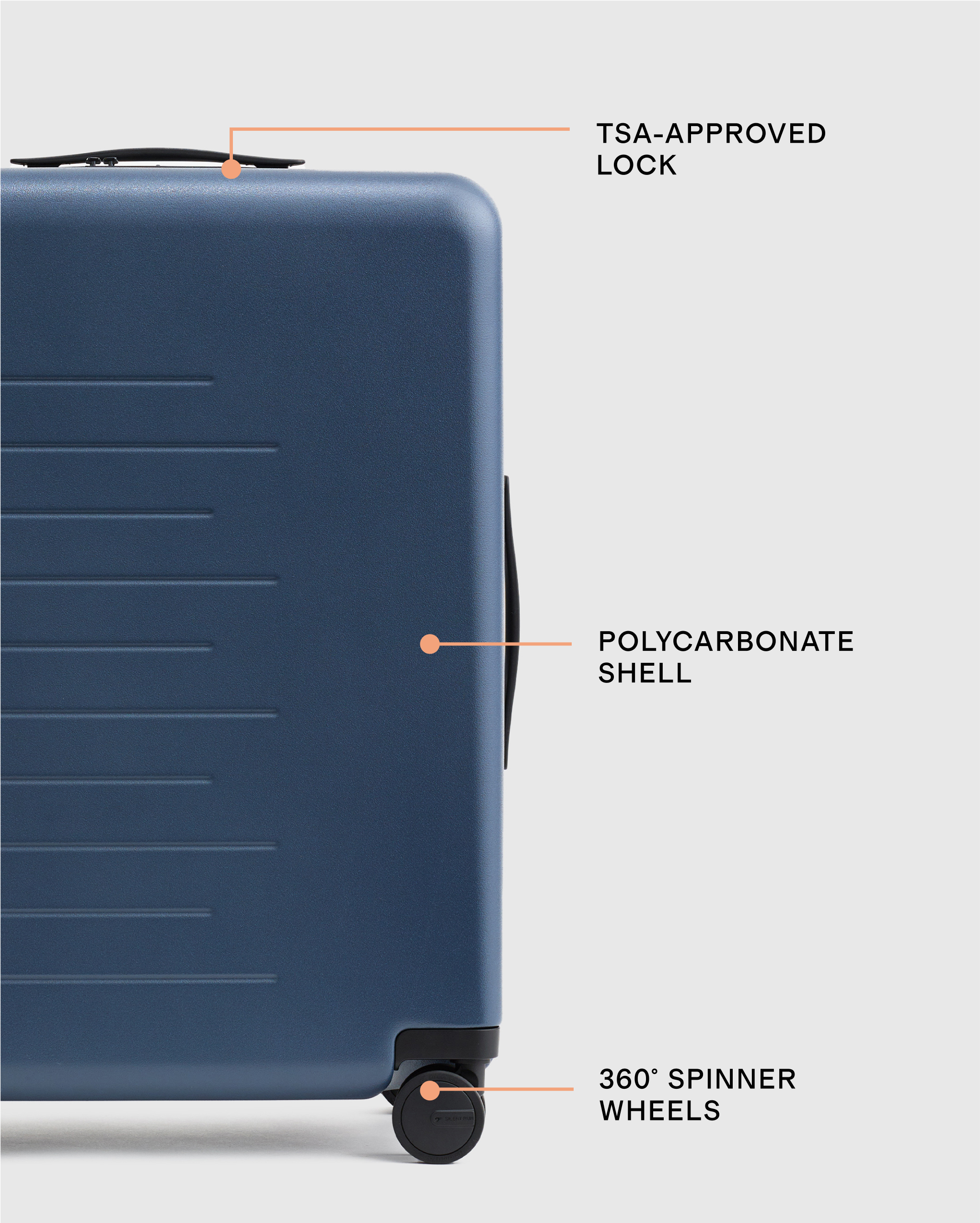 Medium Check-In Suitcase in Navy