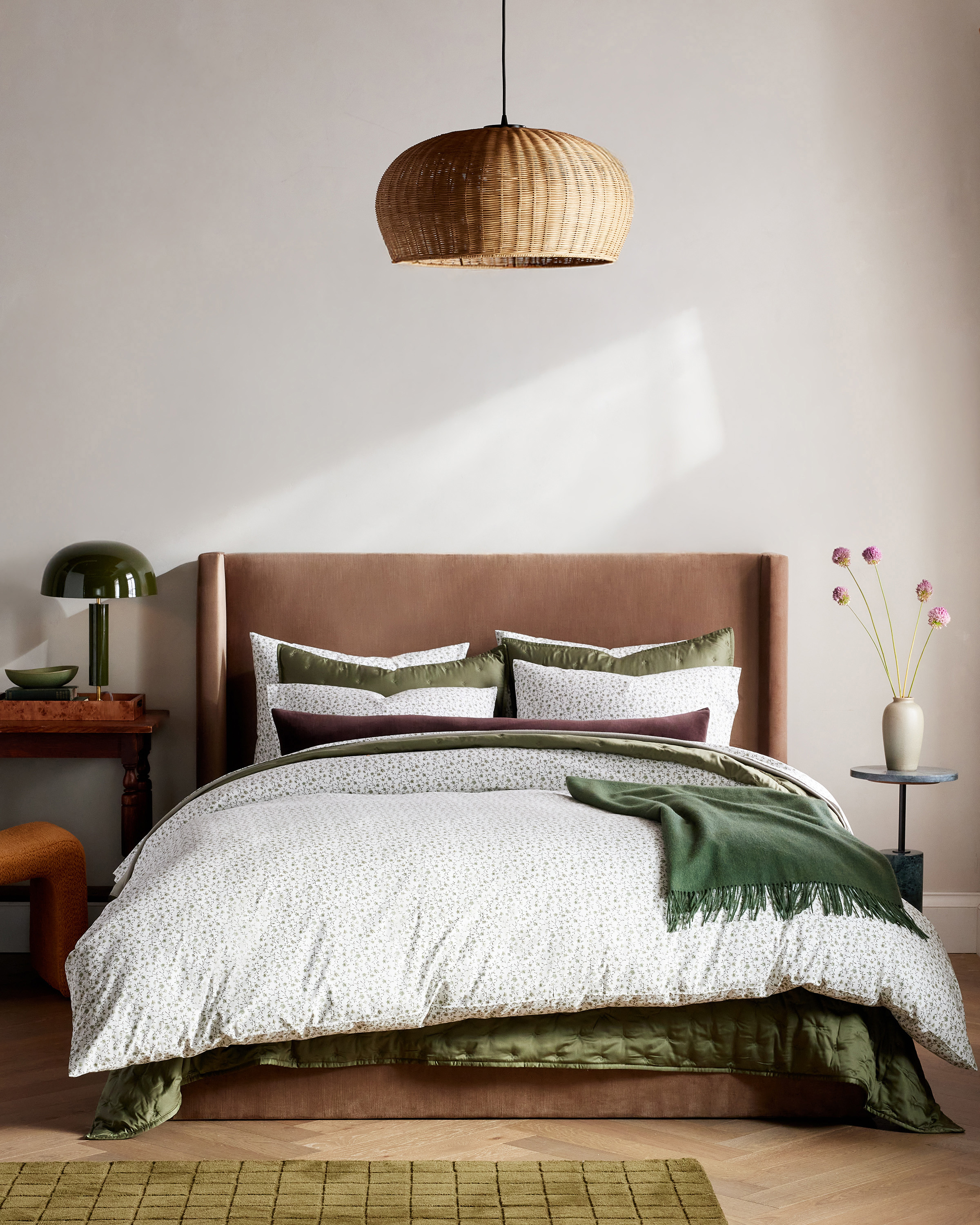 Green Florette Classic Organic Percale Deluxe Bedding Bundle