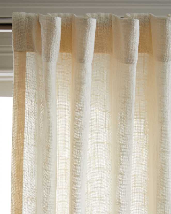 Curtain CottonSheer Ivory 179