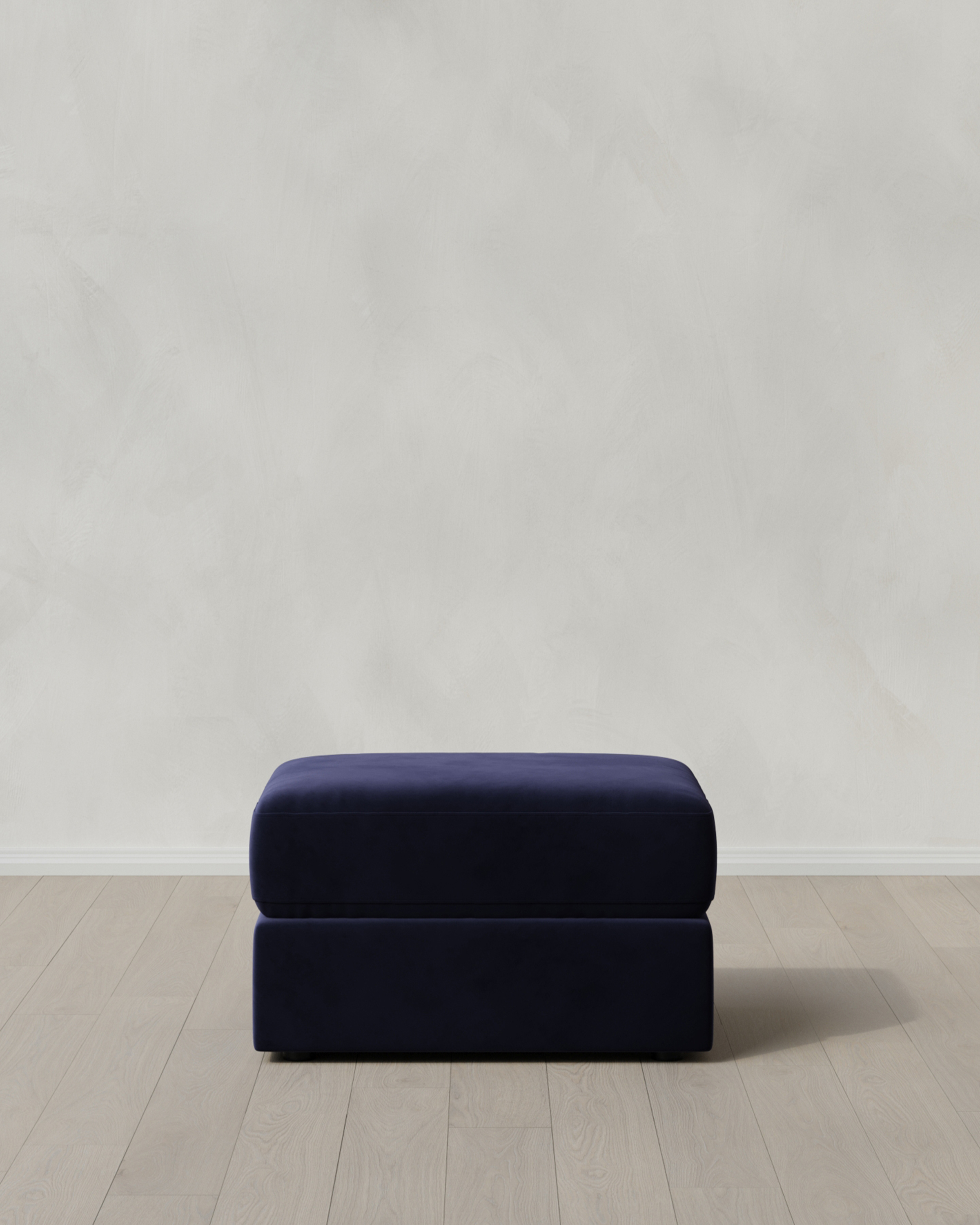 Midnight Ashford Deep Seat Ottoman in Performance Velvet