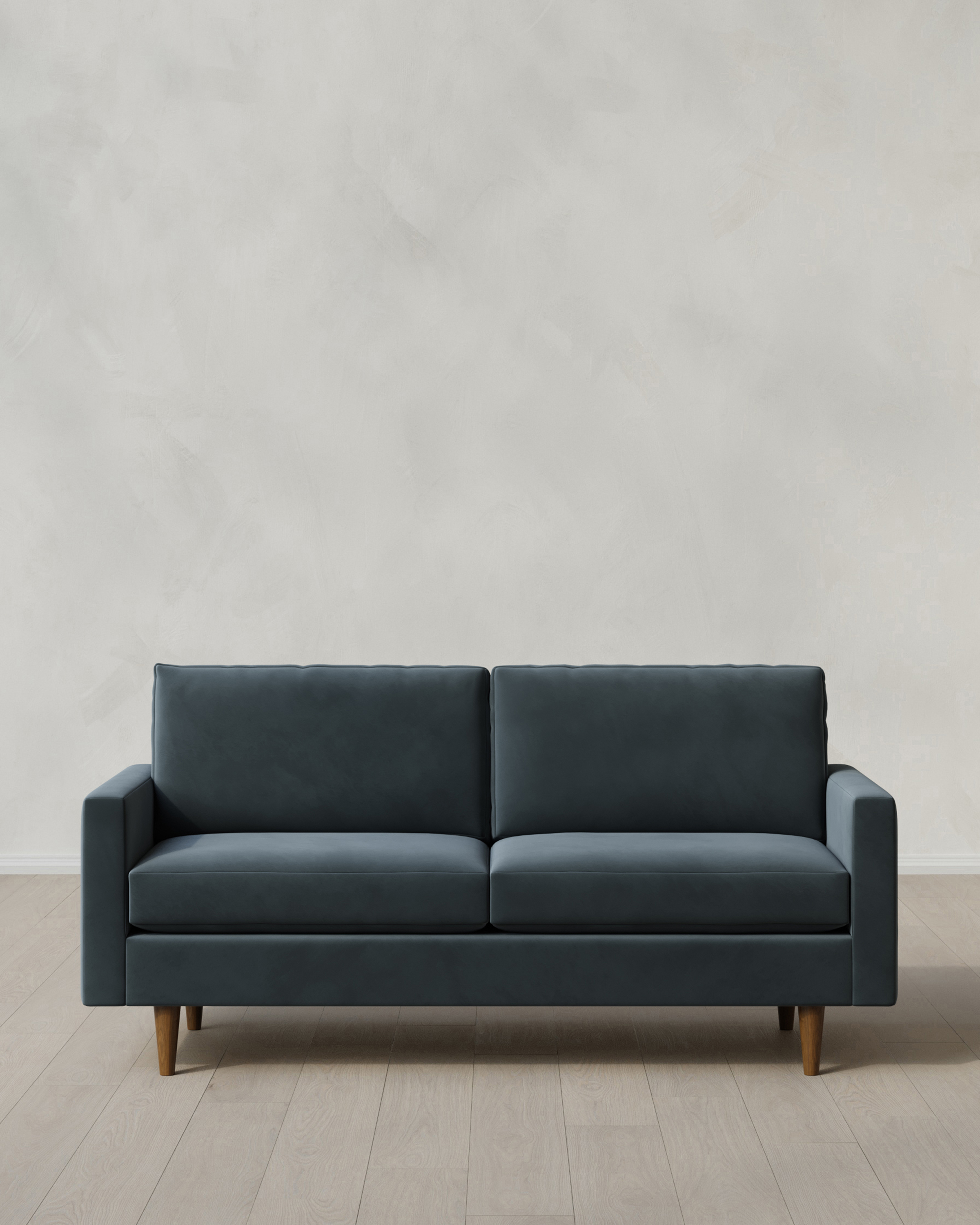 Pine Atlas Midcentury Sofa in Performance Velvet