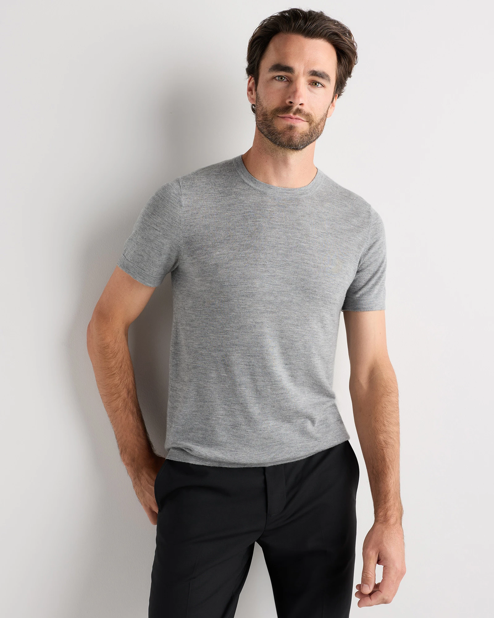 Men's 100% Superfine Mongolian Cashmere Tee