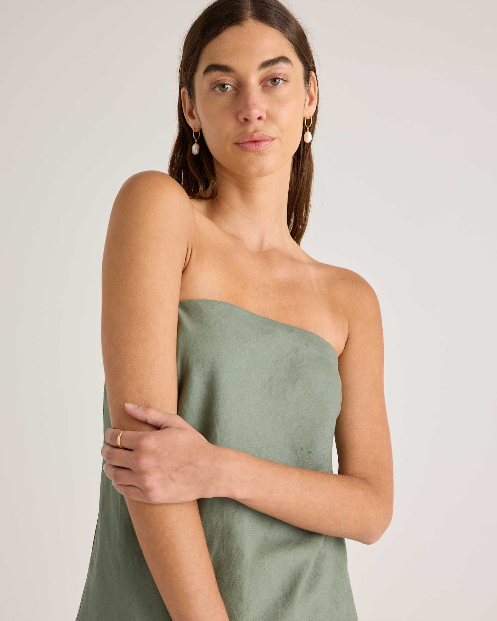 100% European Linen Strapless Top 100% European Linen Strapless Top