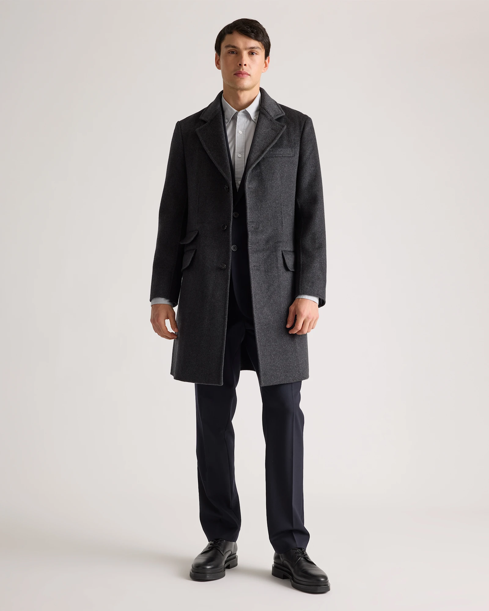 100% Mongolian Cashmere Double-Faced Overcoat