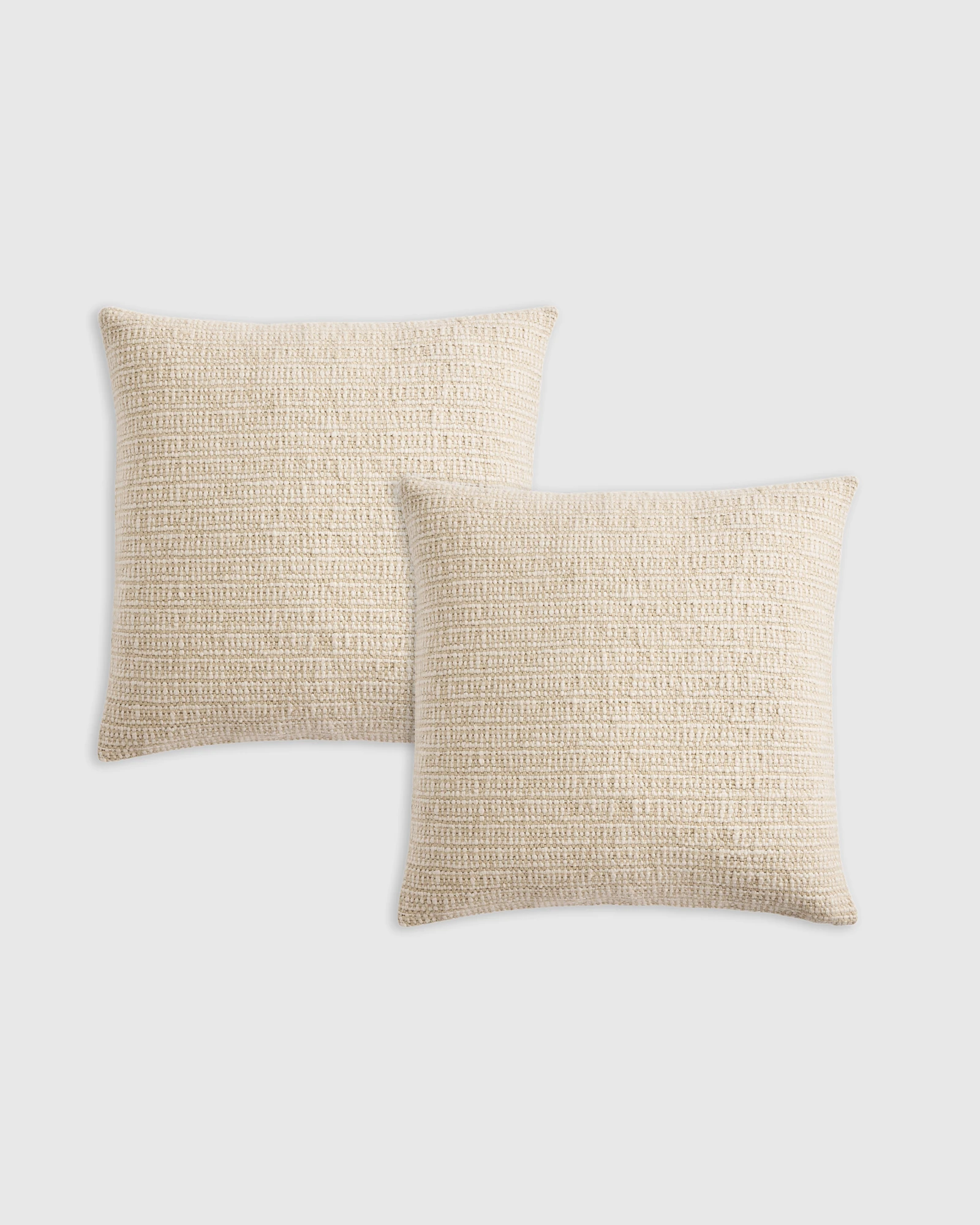 Wool Linen Textured Pillow Cover (SET OF 2)