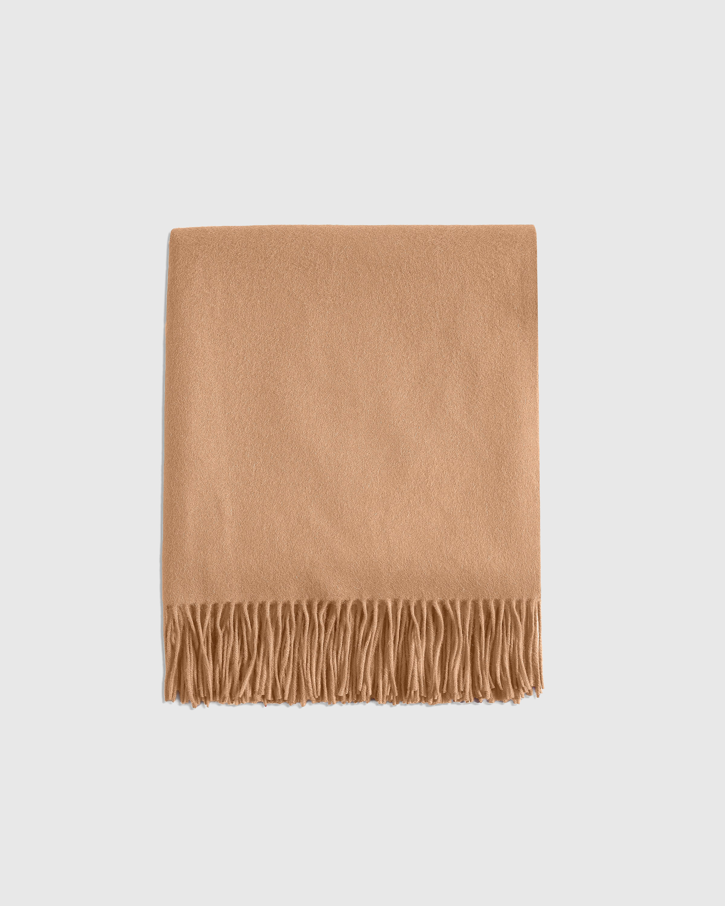 Camel Mongolian Cashmere Throw
