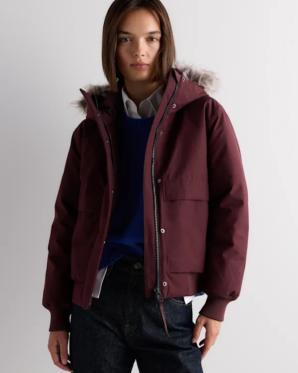 Responsible Down Hooded Short Parka