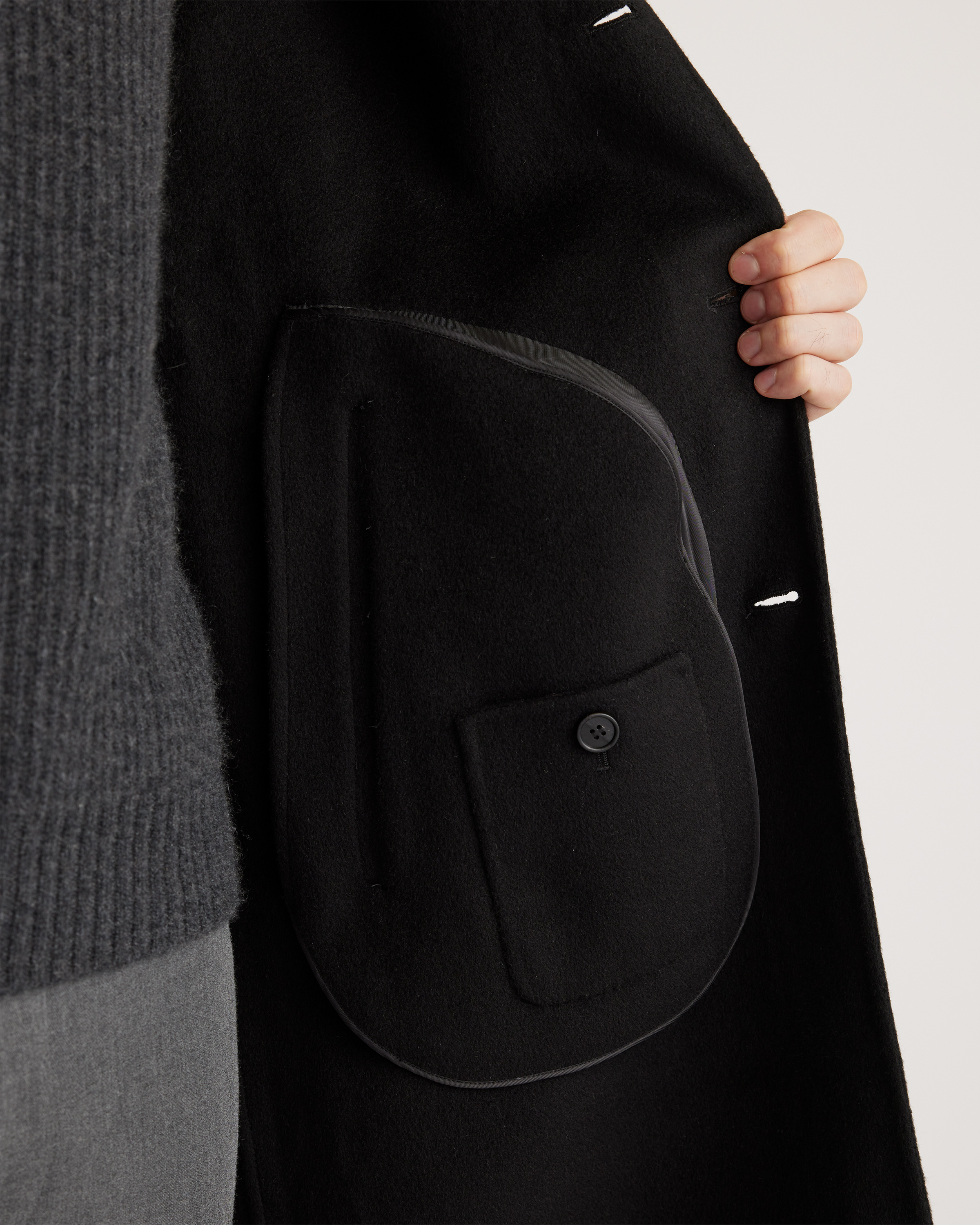 100% Cashmere Unlined Overcoat