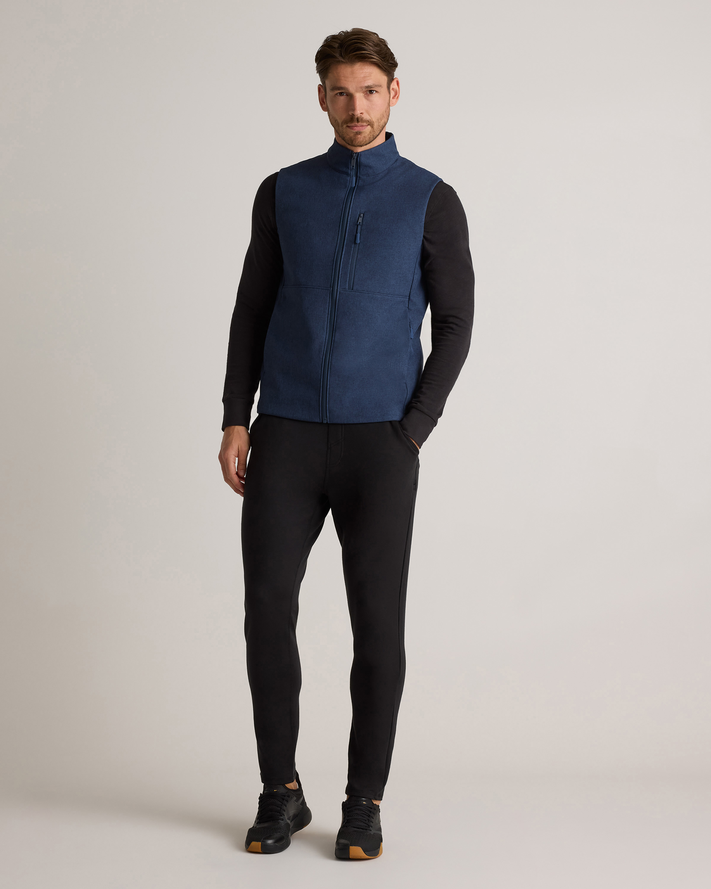 Softshell Fleece-Lined Full-Zip Vest