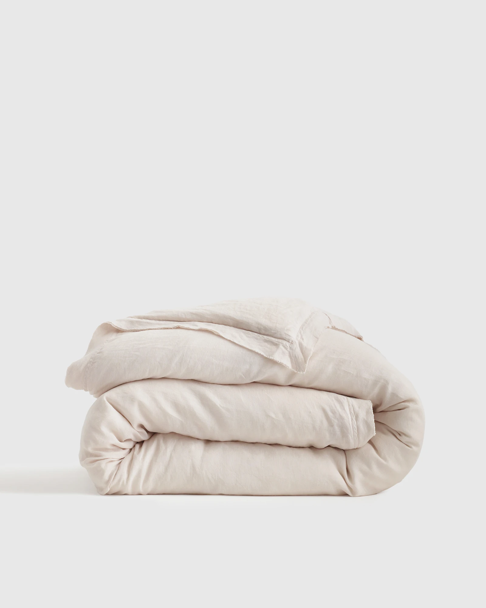 100% European Linen Double Flange Duvet Cover