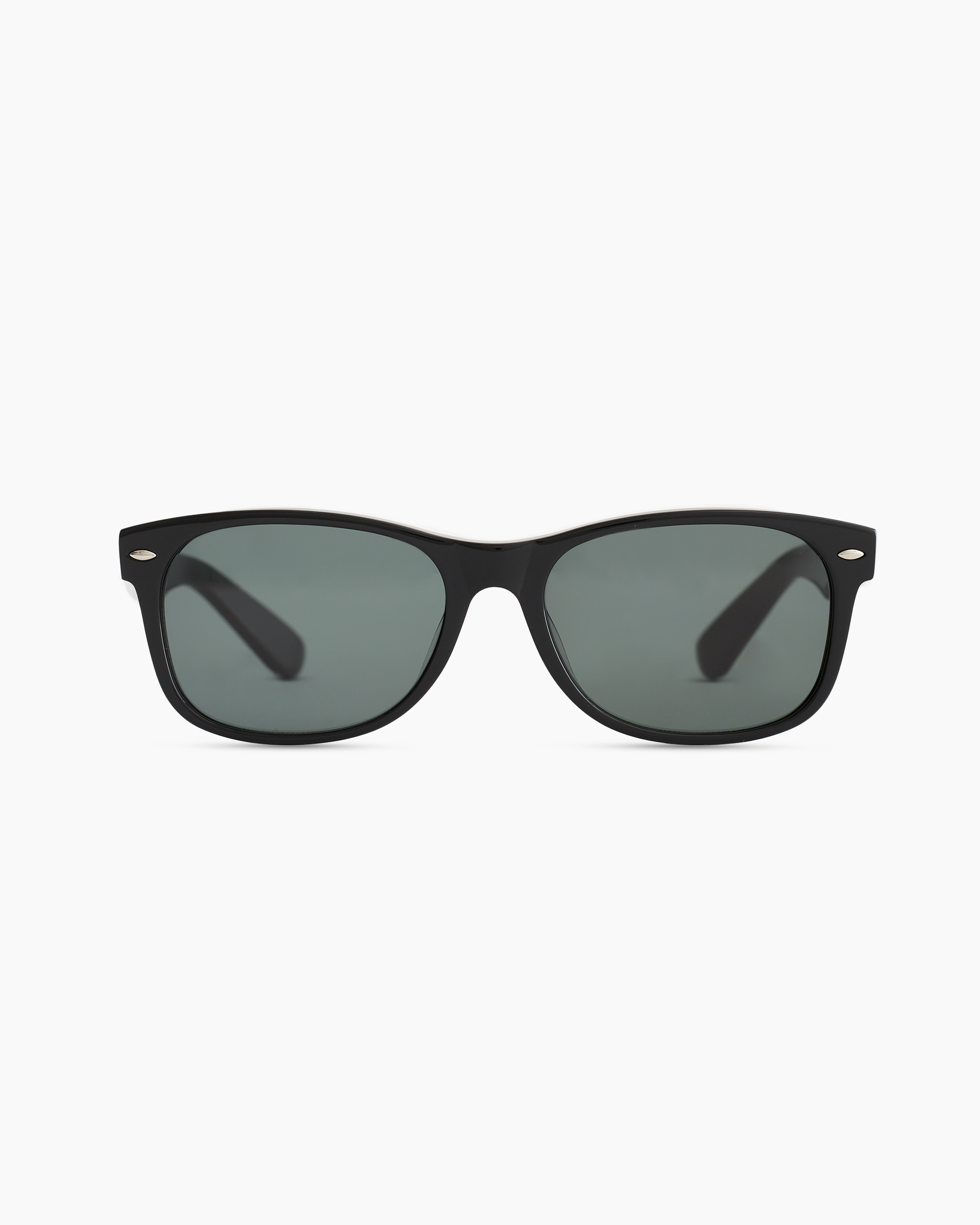 Black with Green lens Hayden Polarized Acetate Sunglasses