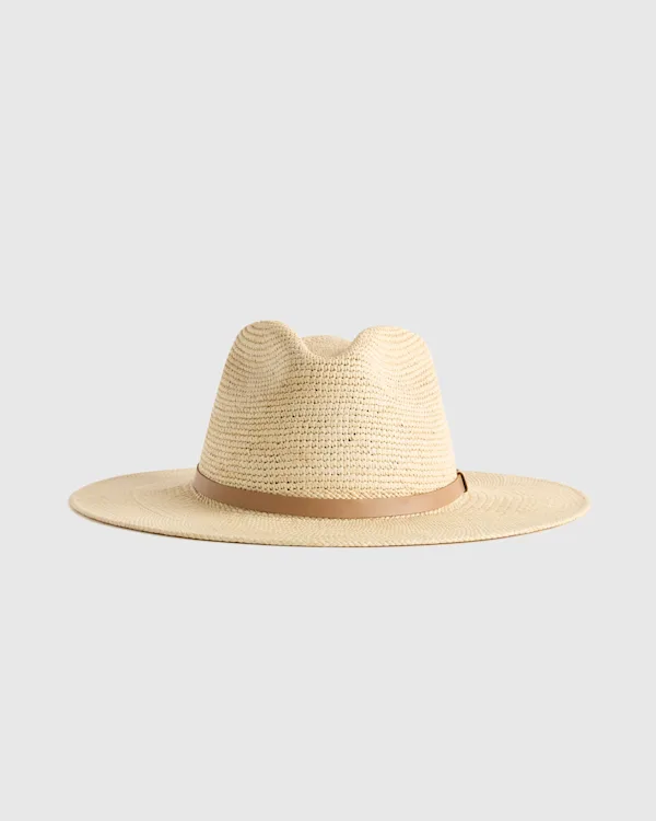 Toquilla Straw Crochet Fedora