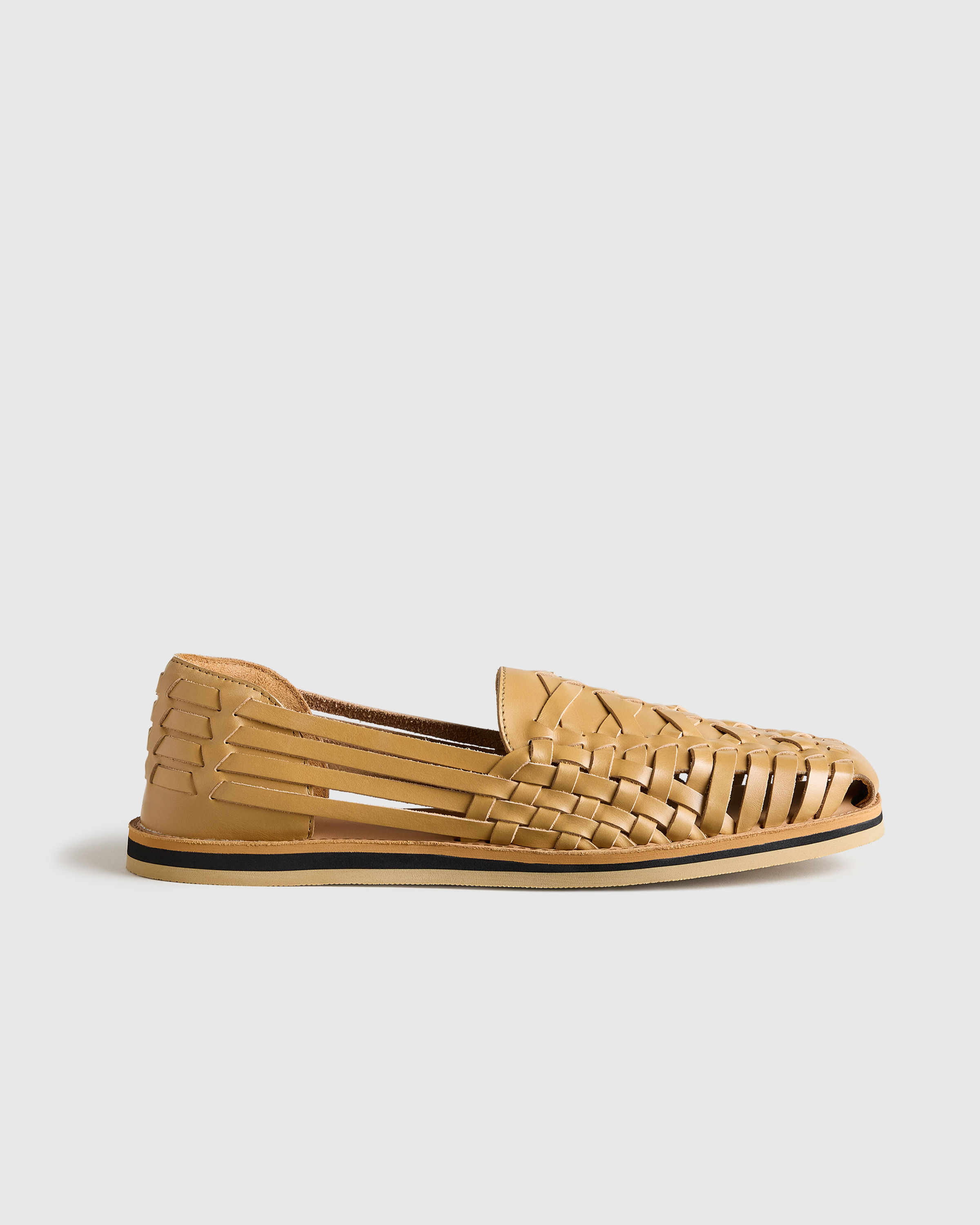 Wheat Handcrafted Leather Huarache Sandal