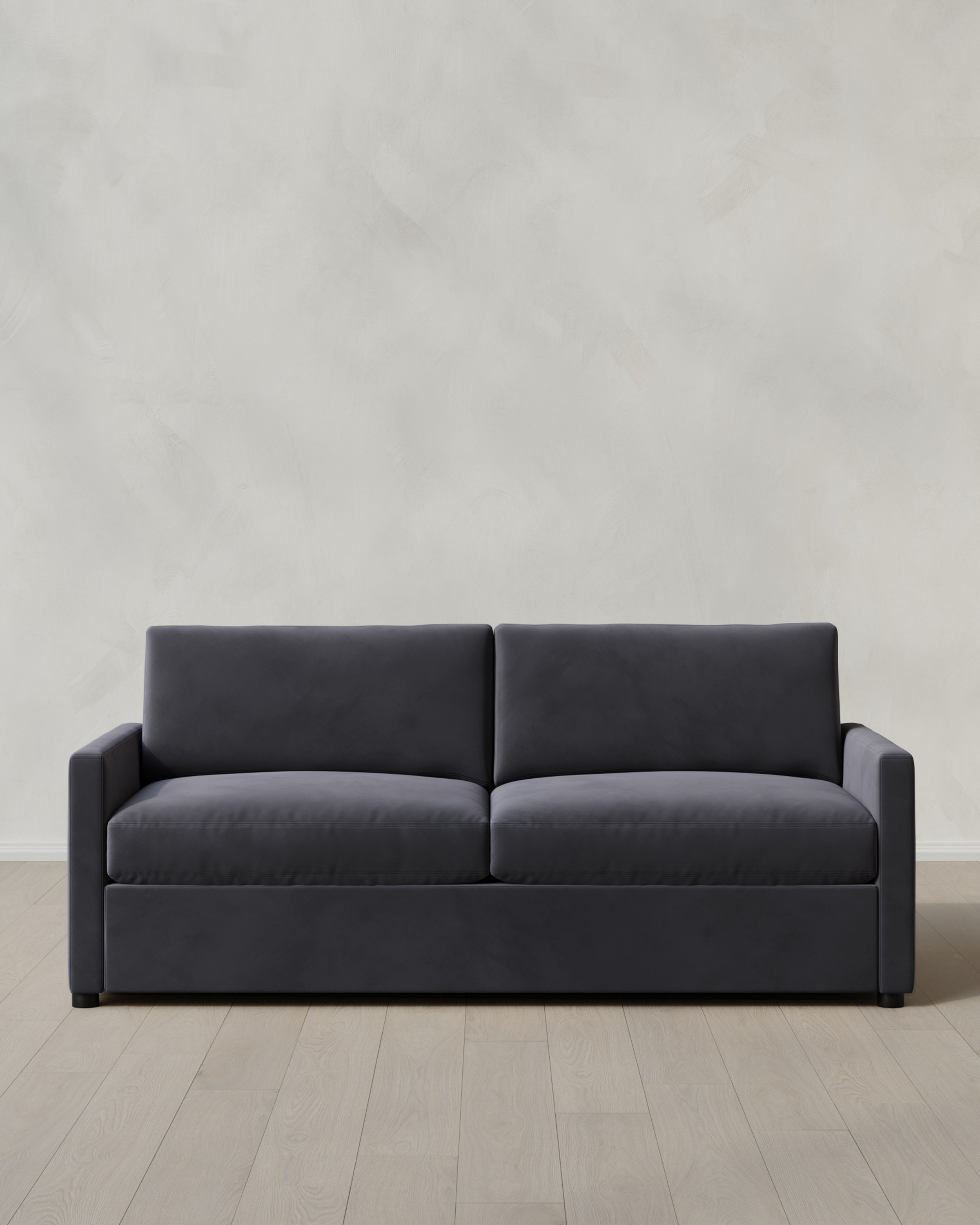 Gunmetal Brennan Sofa in Performance Velvet