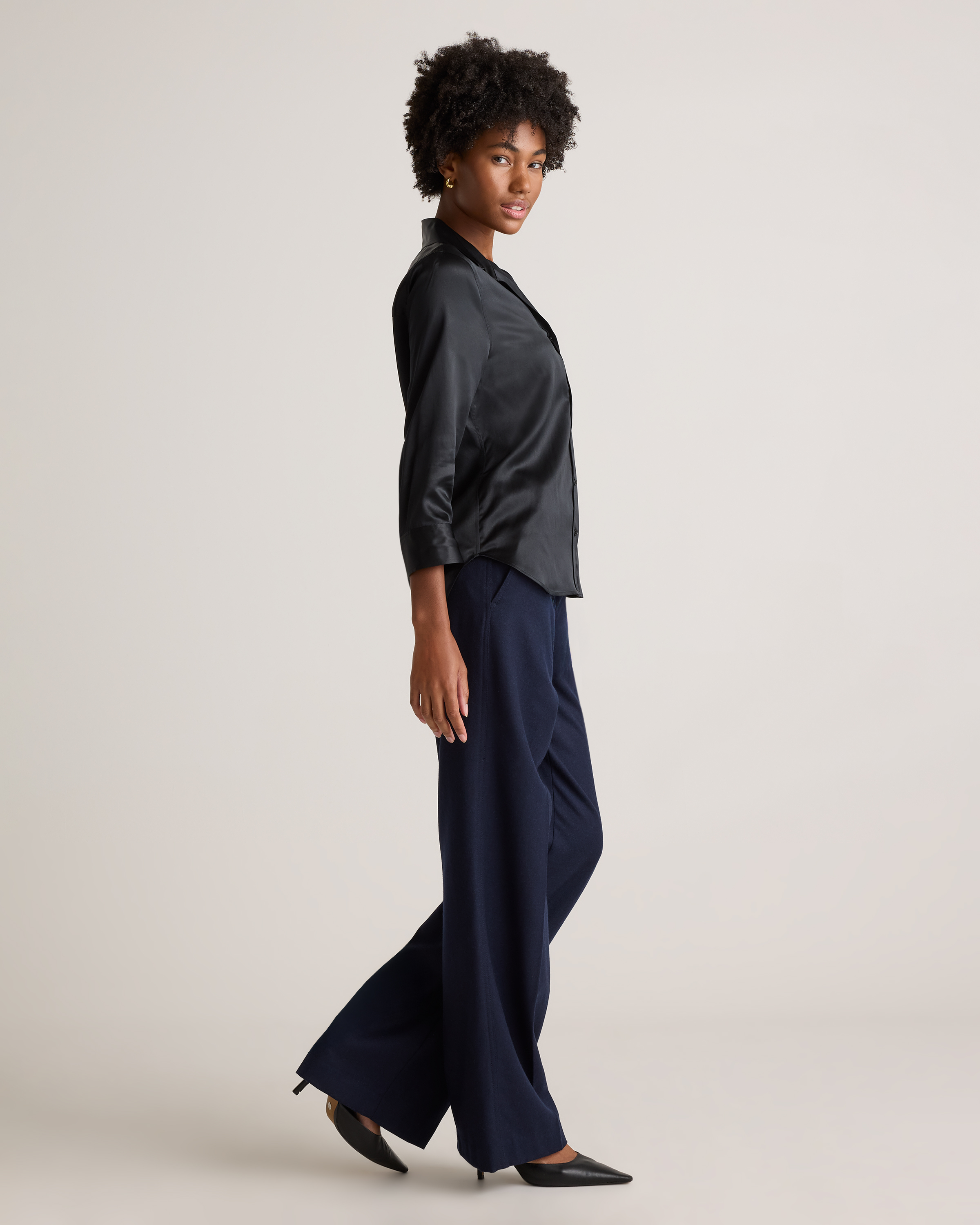 トップス andmary  Silk cachecoeur tops ANDMARY】Silk cachecoeur tops