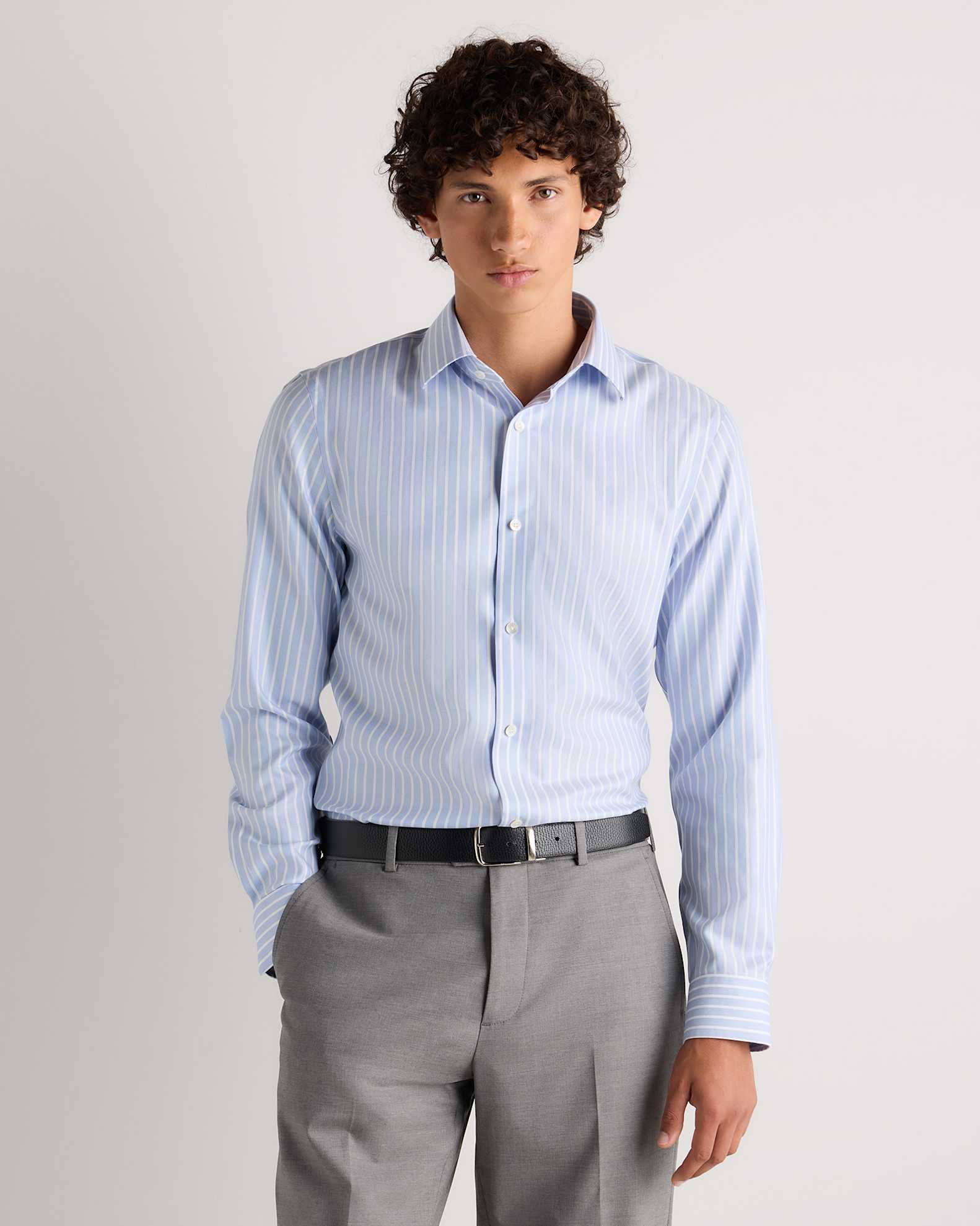 what is herringbone dress shirt Proper Cloth Men's 120s Light Blue Royal Herringbone Custom Dress Shirt