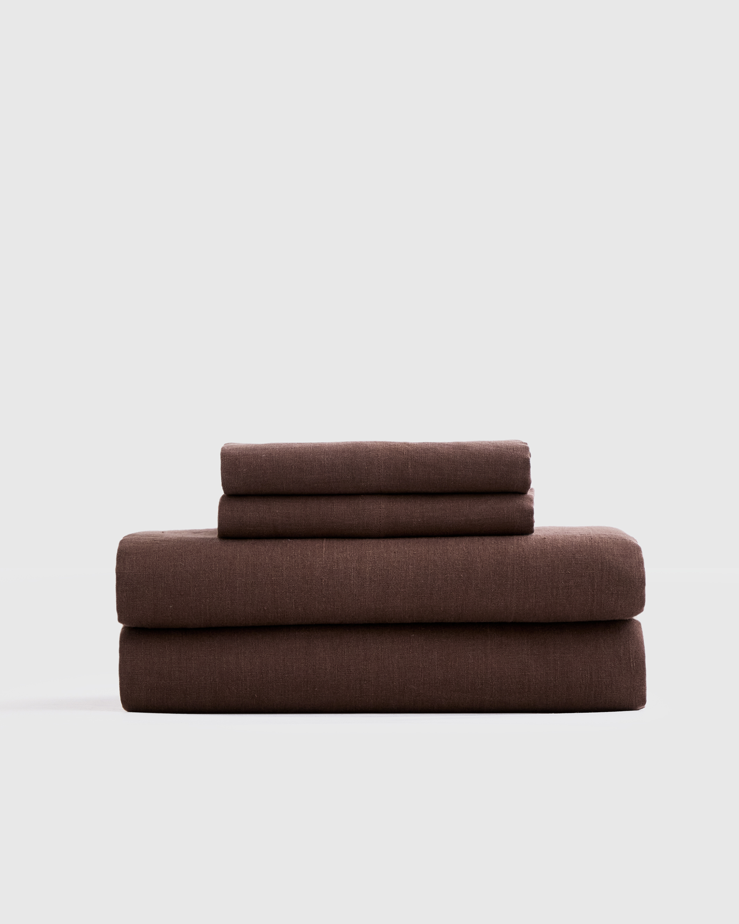 Espresso European Linen Sheet Set