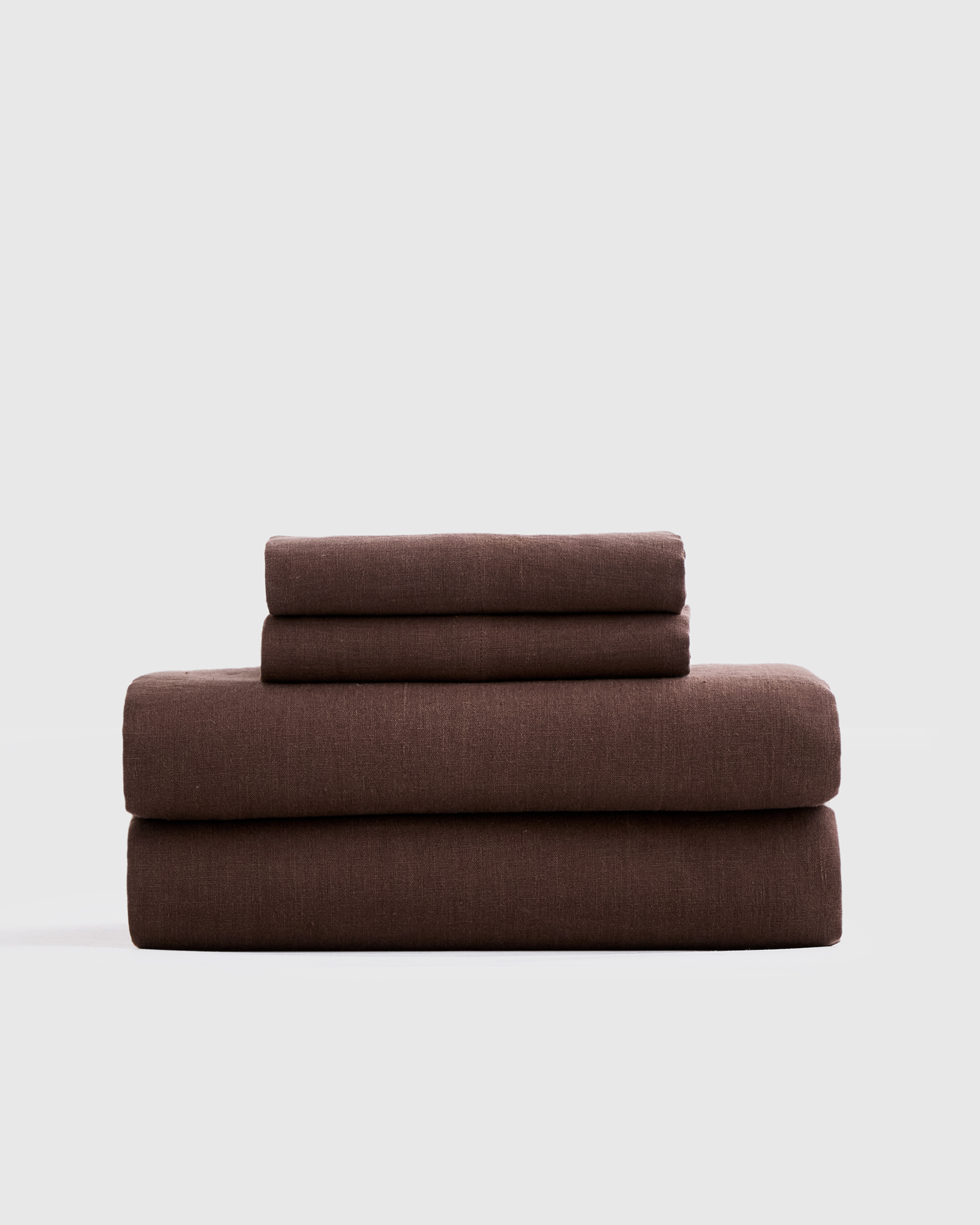 Espresso European Linen Sheet Set