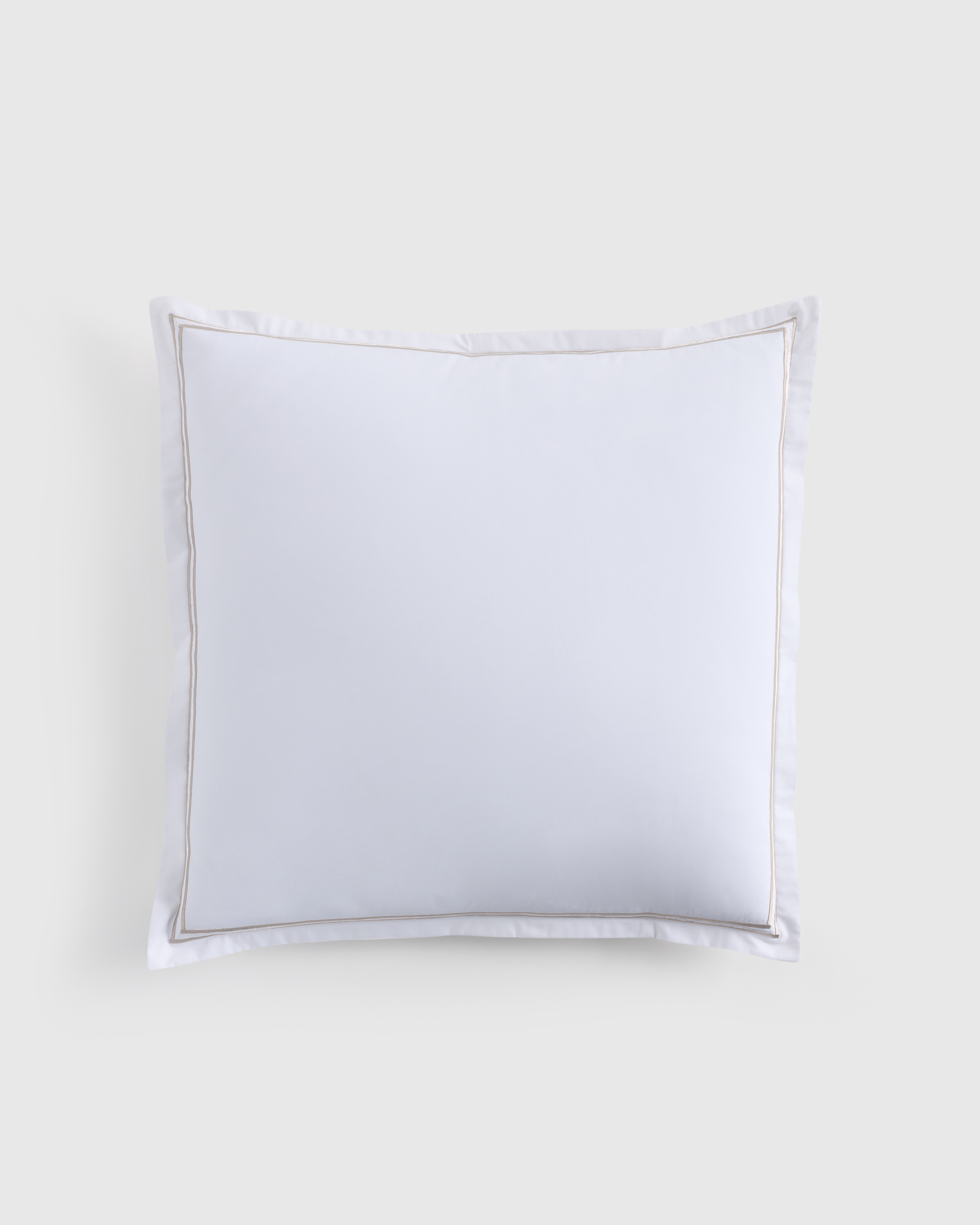 Dove Embellished Classic Organic Percale Euro Sham