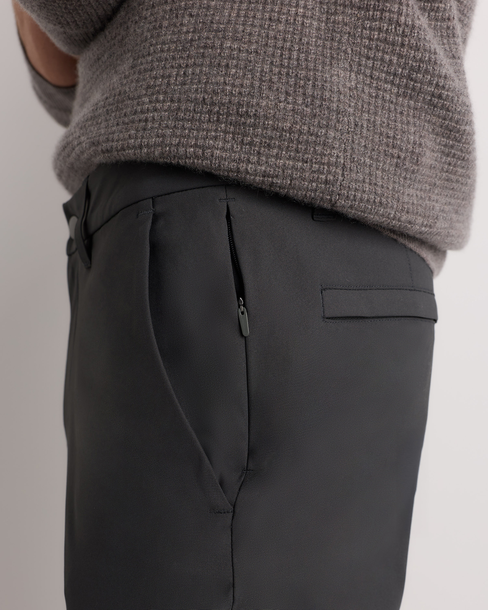 Mens Ultimate Commuter Pant - Slim Fit in Steel Grey