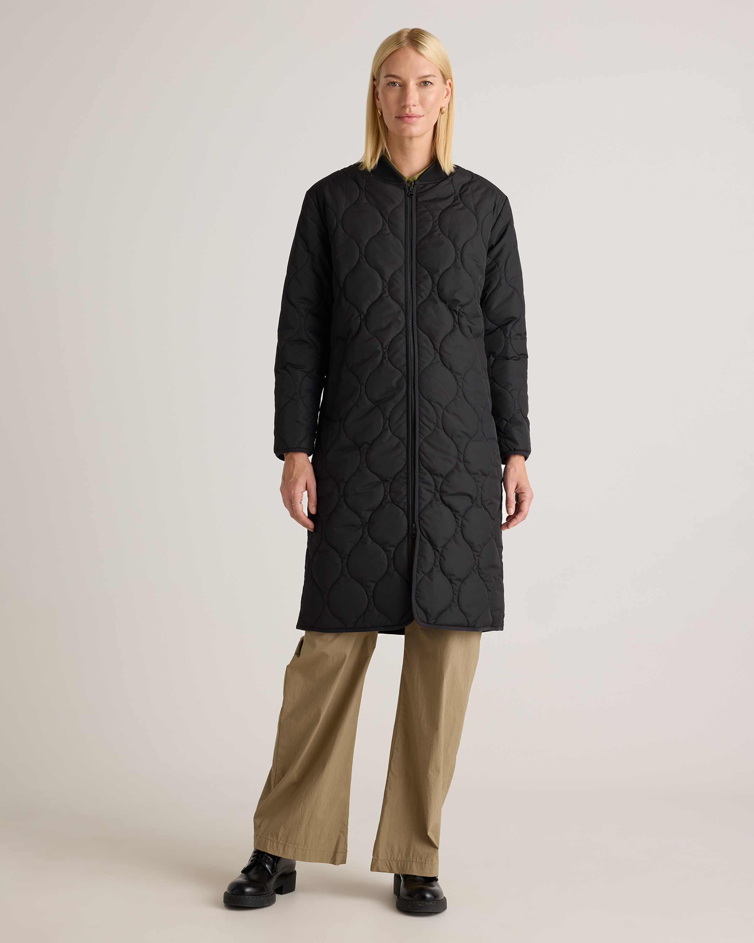 Double-Faced Merino Wool Scarf Coat