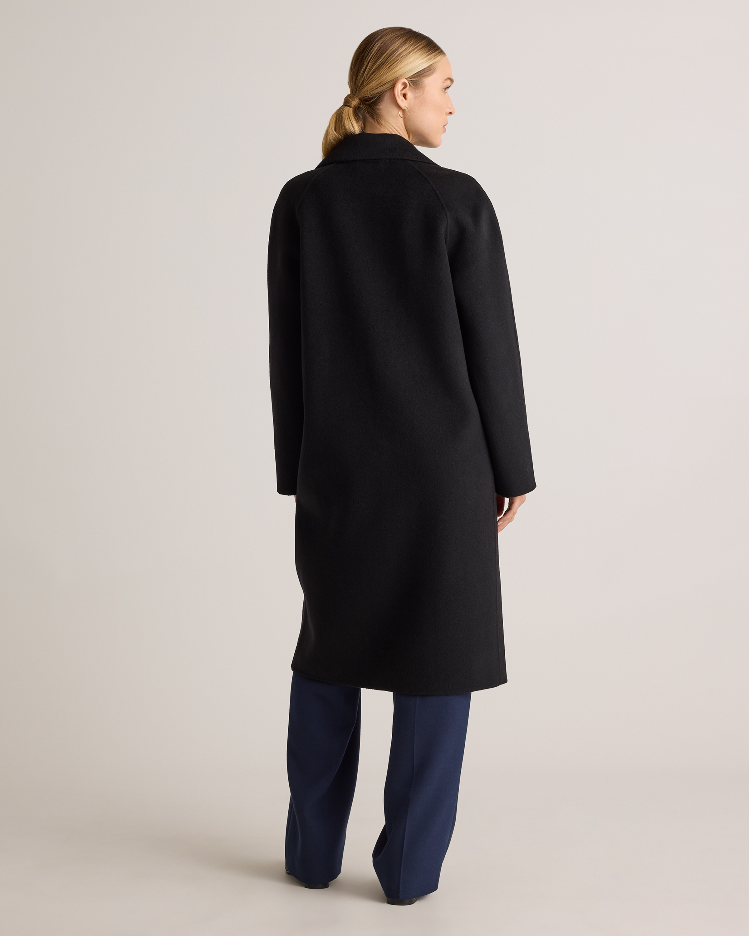 Double-Faced Merino Wool Notched Lapel Coat