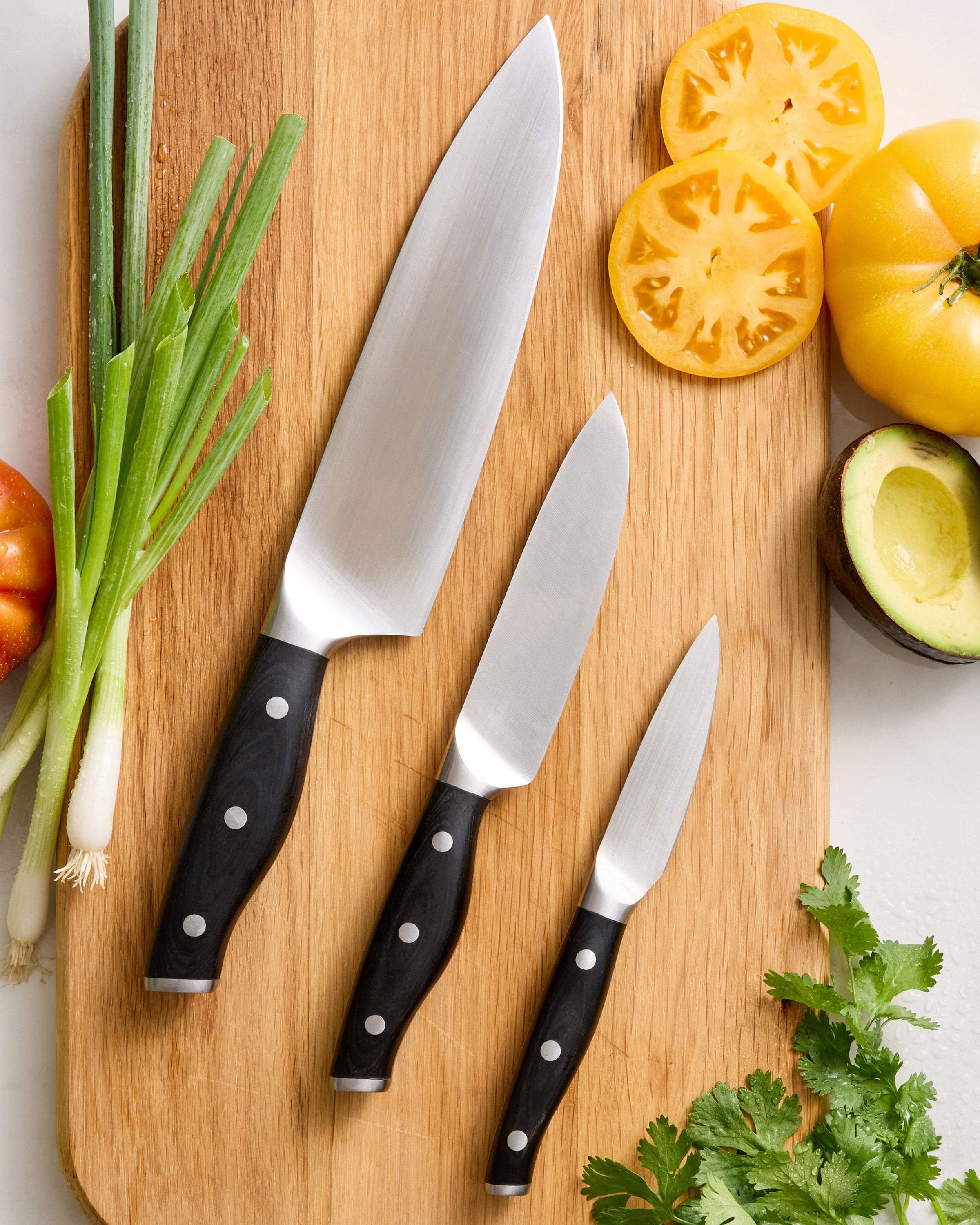 Fully Forged German Stainless Steel 3-Piece Knife Set - Thumbnail 3