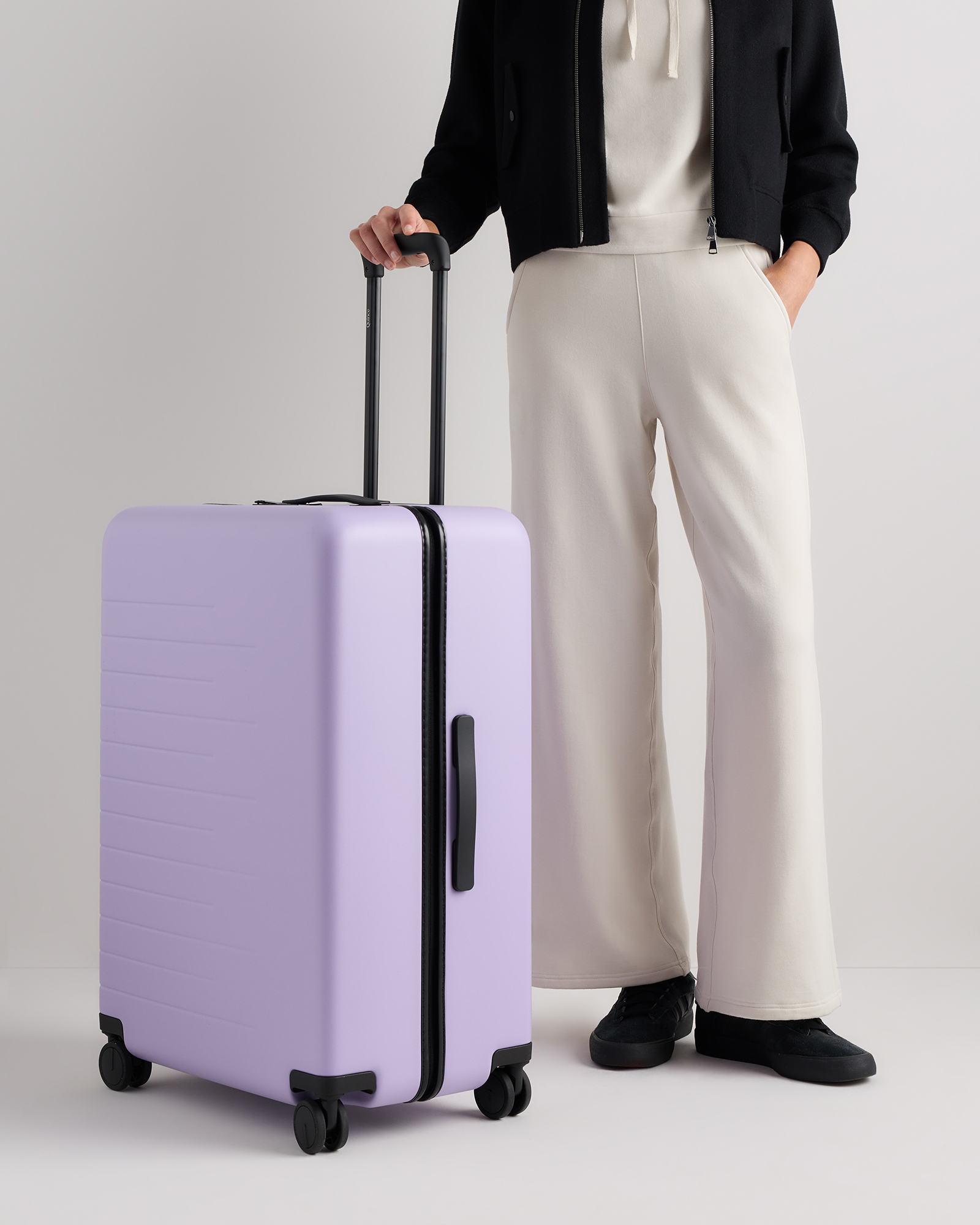 Large Check-In Suitcase in Lavender
