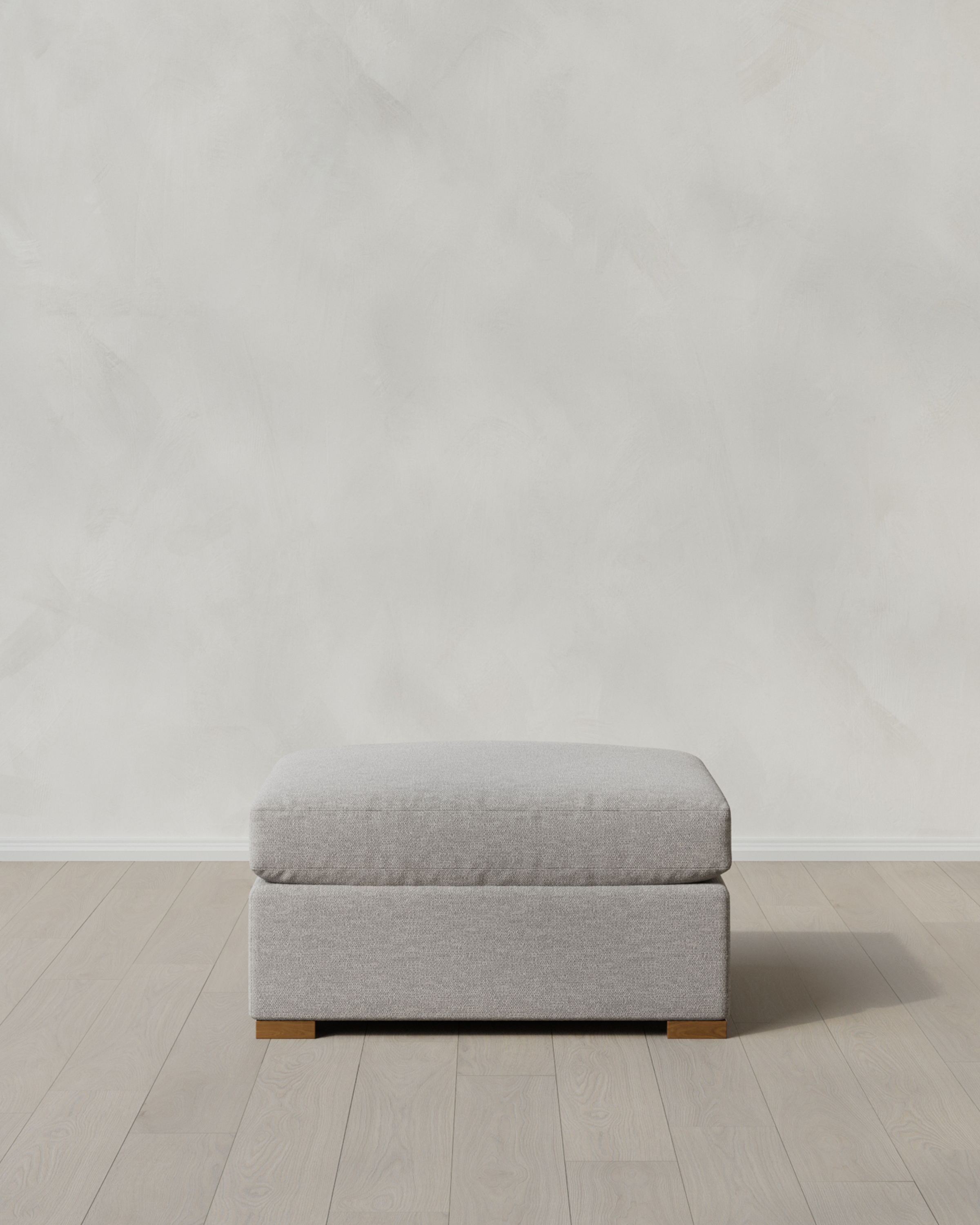 Fog Hollis Slope Arm Ottoman in Performance Basketweave
